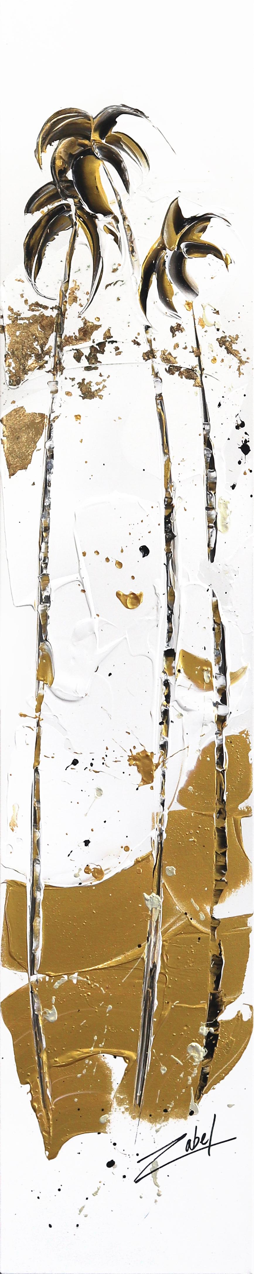 Palme d'oro #4 - Pittura originale astratta moderna e testuale alta