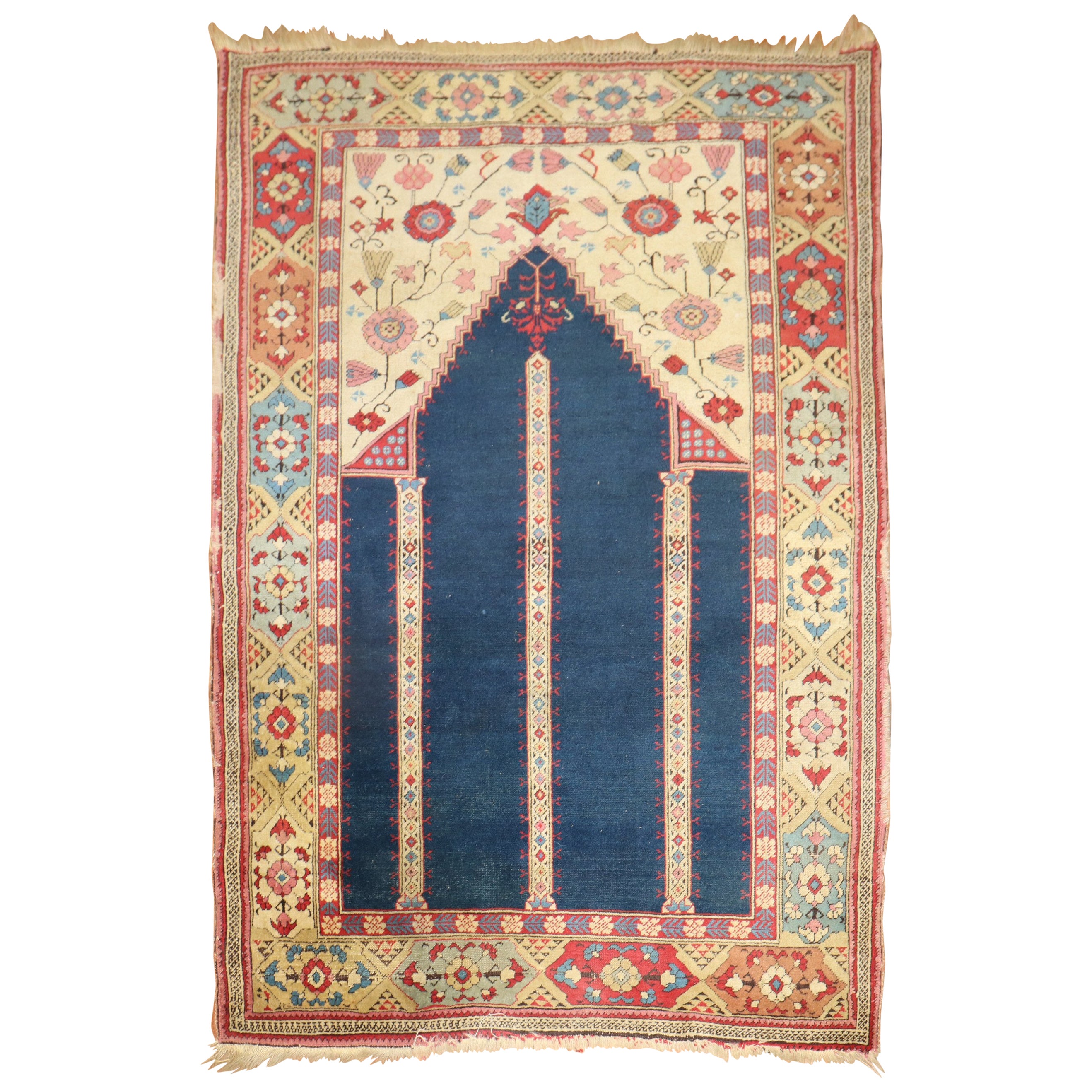 Zabihi Collectio 19th Century Antique Romanian Translvanian Tuduc Prayer Carpet