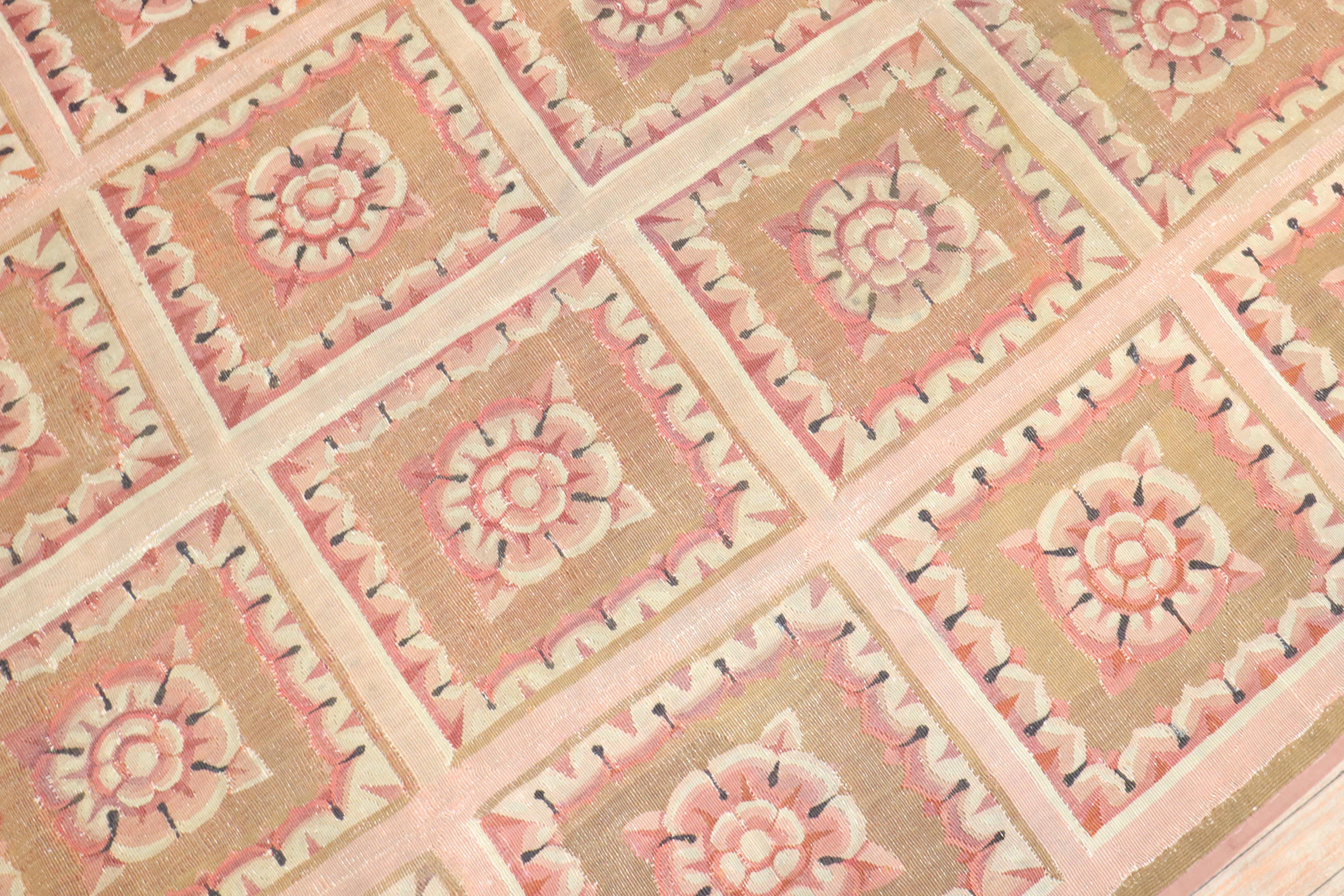 French Provincial Zabihi Collection 18th Century French Aubusson For Sale