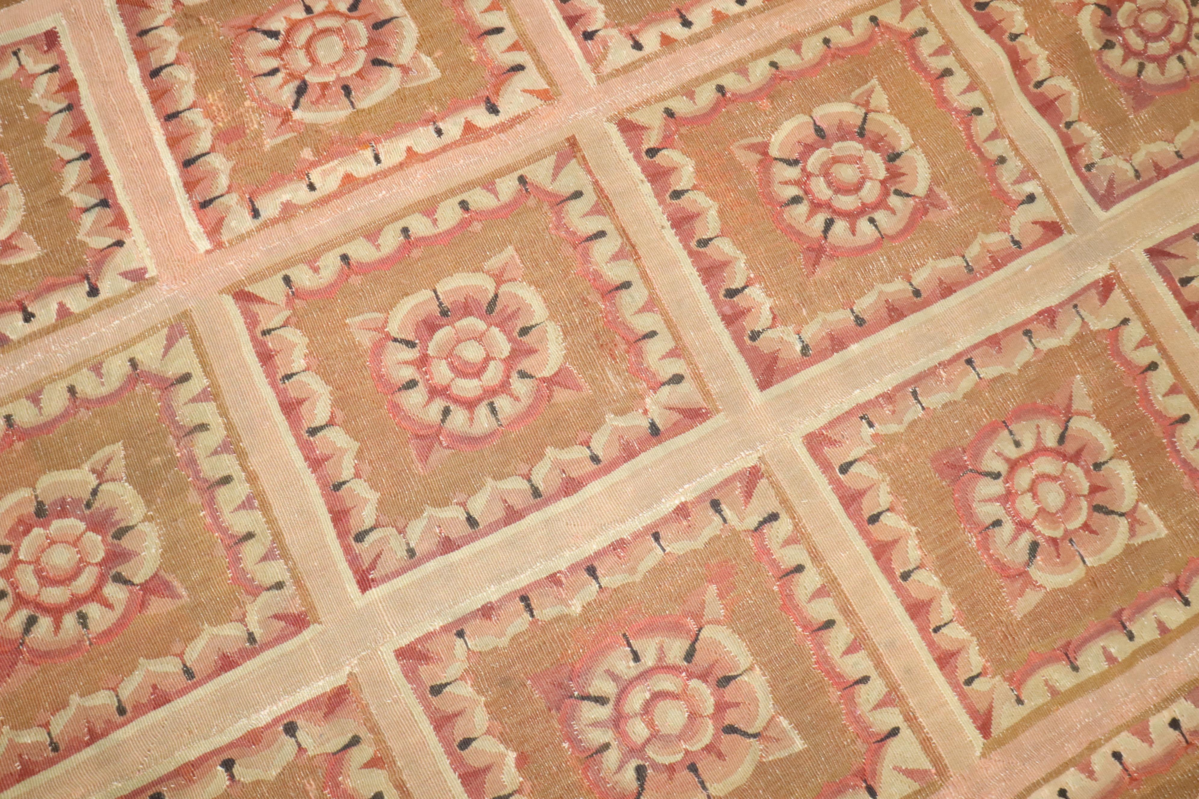 Hand-Woven Zabihi Collection 18th Century French Aubusson For Sale