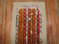 Zabihi Collection 18th Century Turkish Ghiordes on Linen