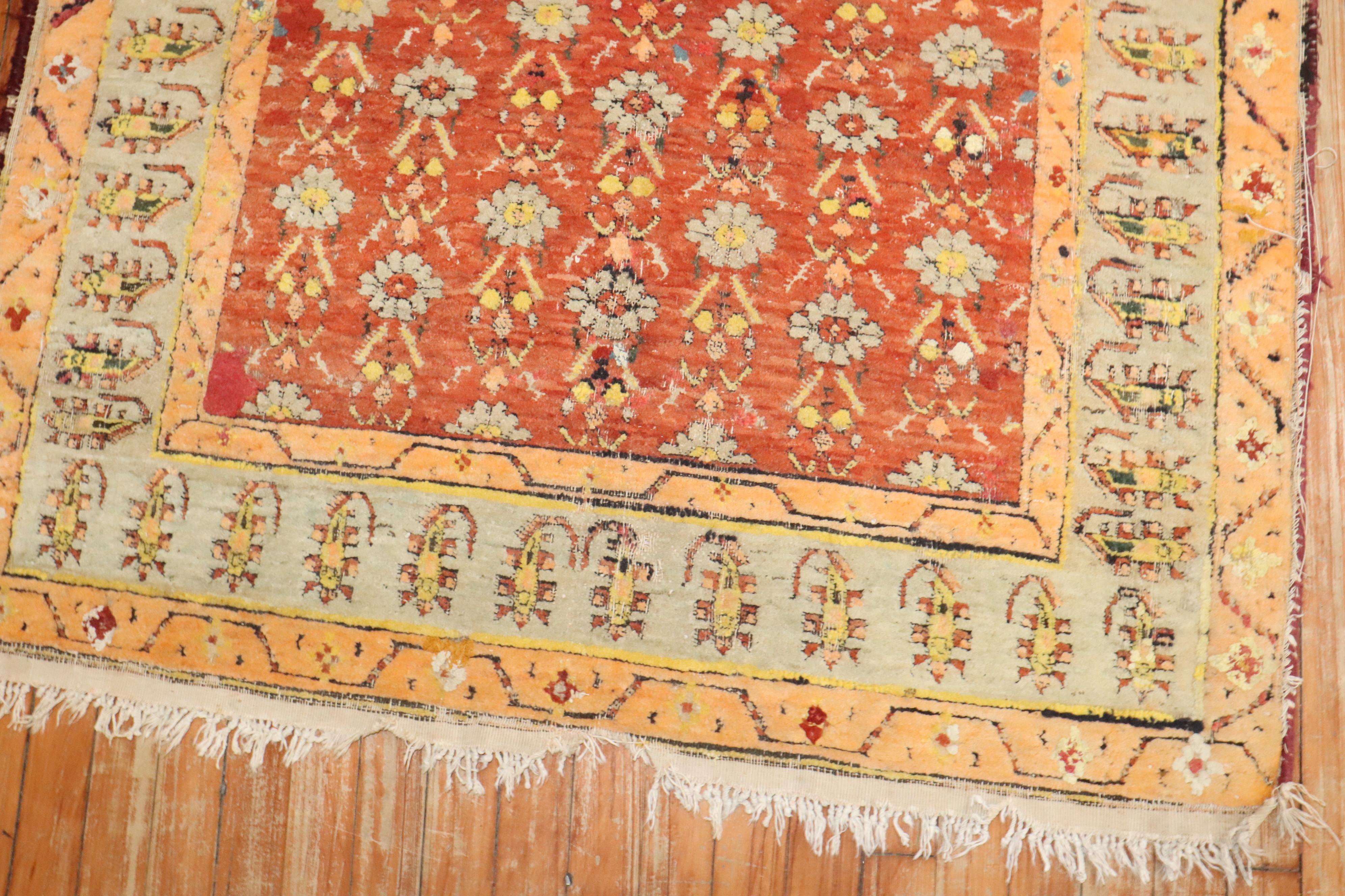 Zabihi Collection 19th Century Agra Rug 5