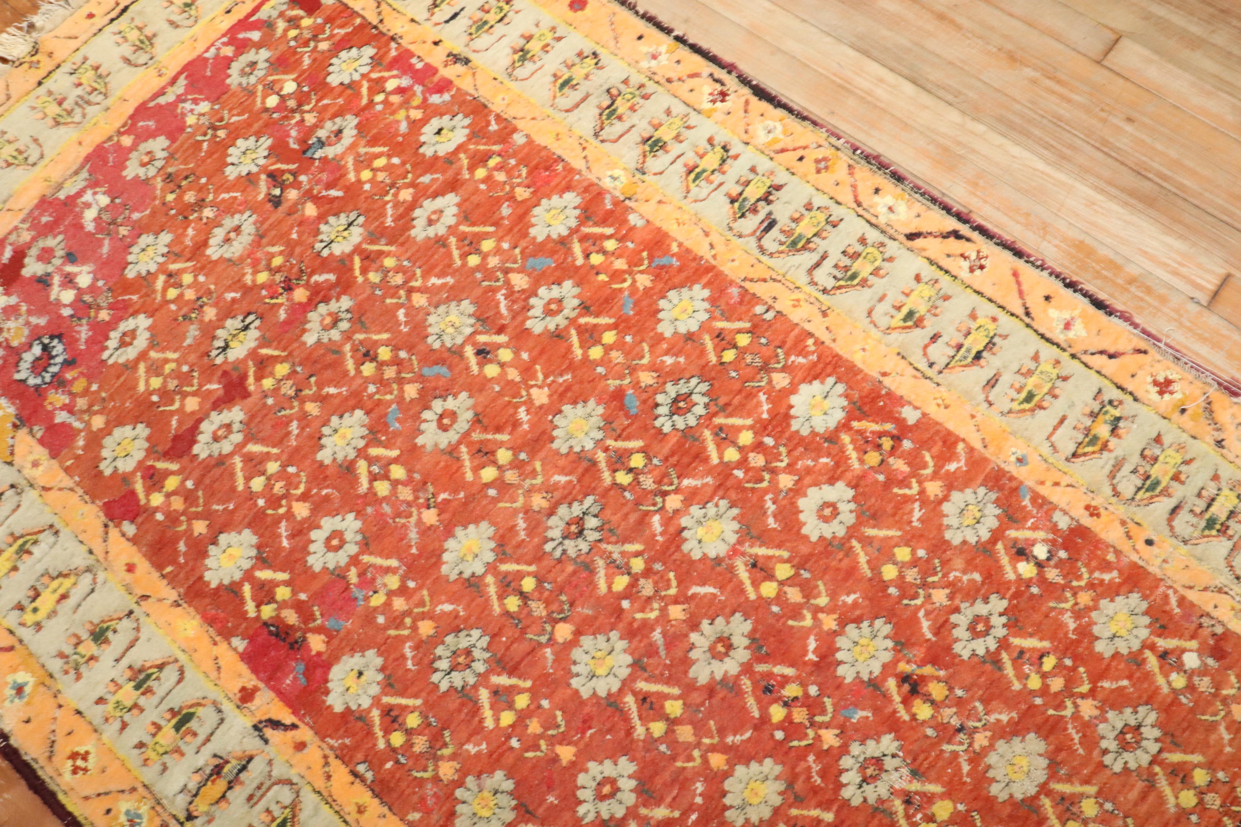 Zabihi Collection 19th Century Agra Rug 7