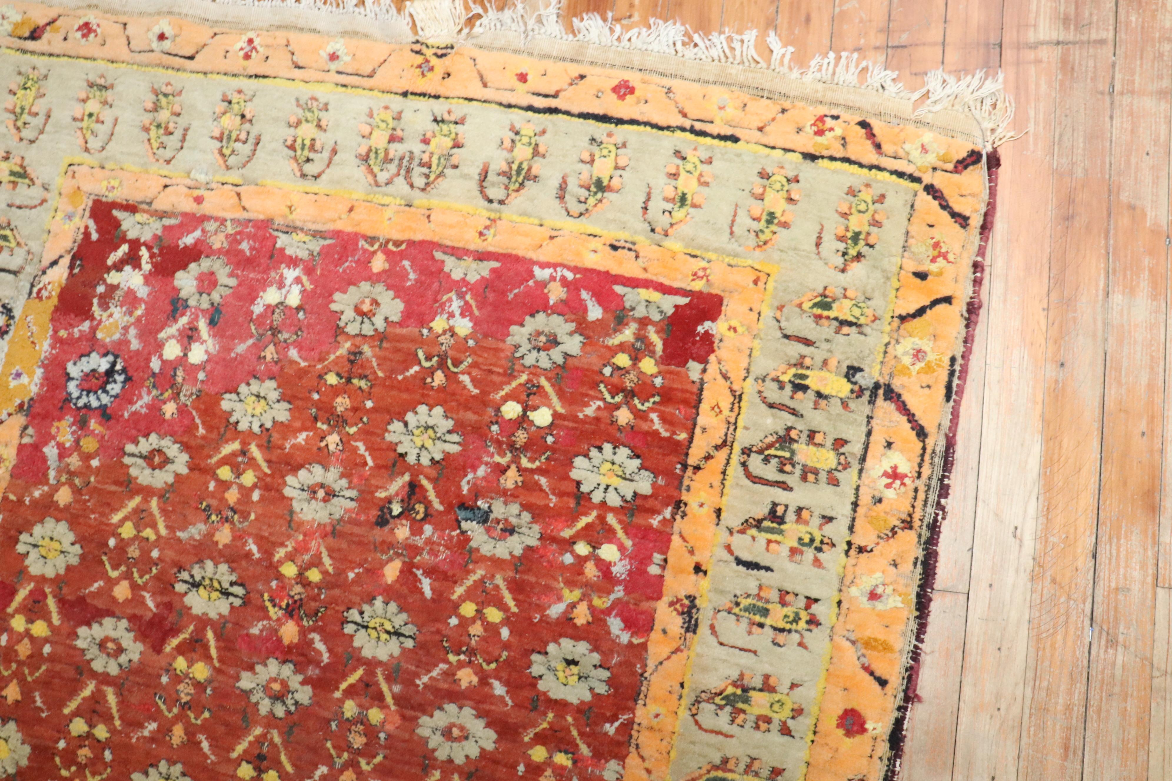 Zabihi Collection 19th Century Agra Rug 1