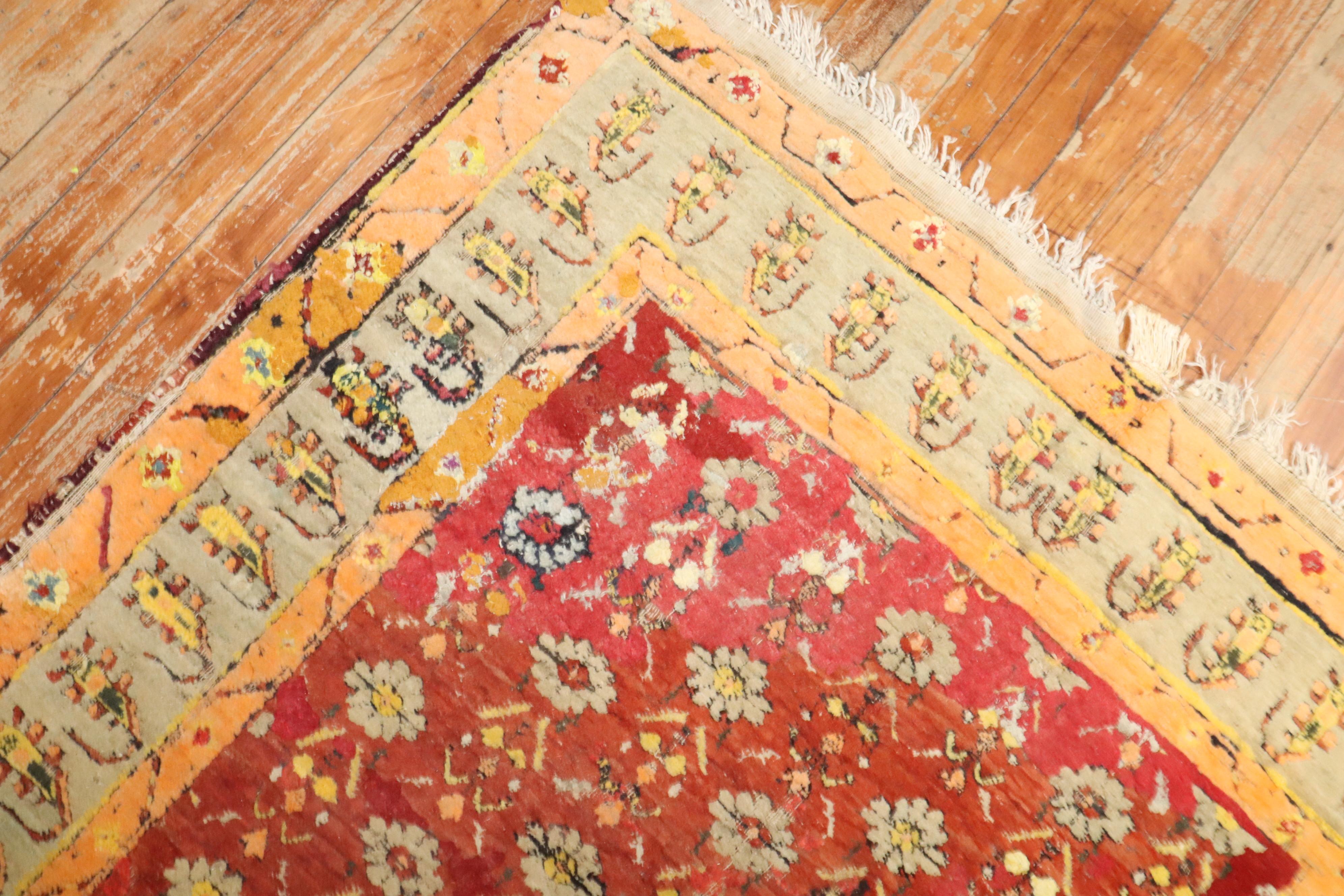 Zabihi Collection 19th Century Agra Rug 2