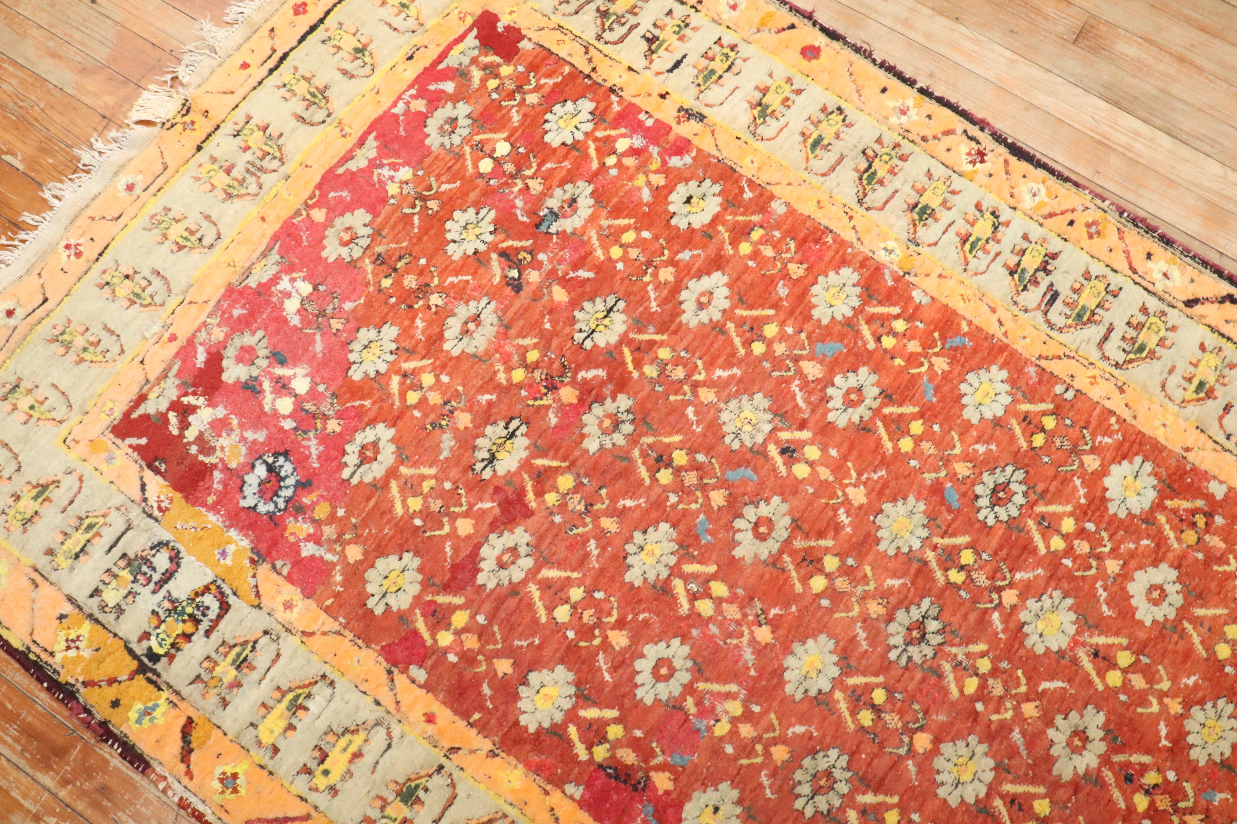 Zabihi Collection 19th Century Agra Rug 3
