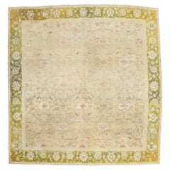 Collezione Zabihi: tappeto indiano antico di Agra del XIX secolo, 8'5'' x 8'8''
