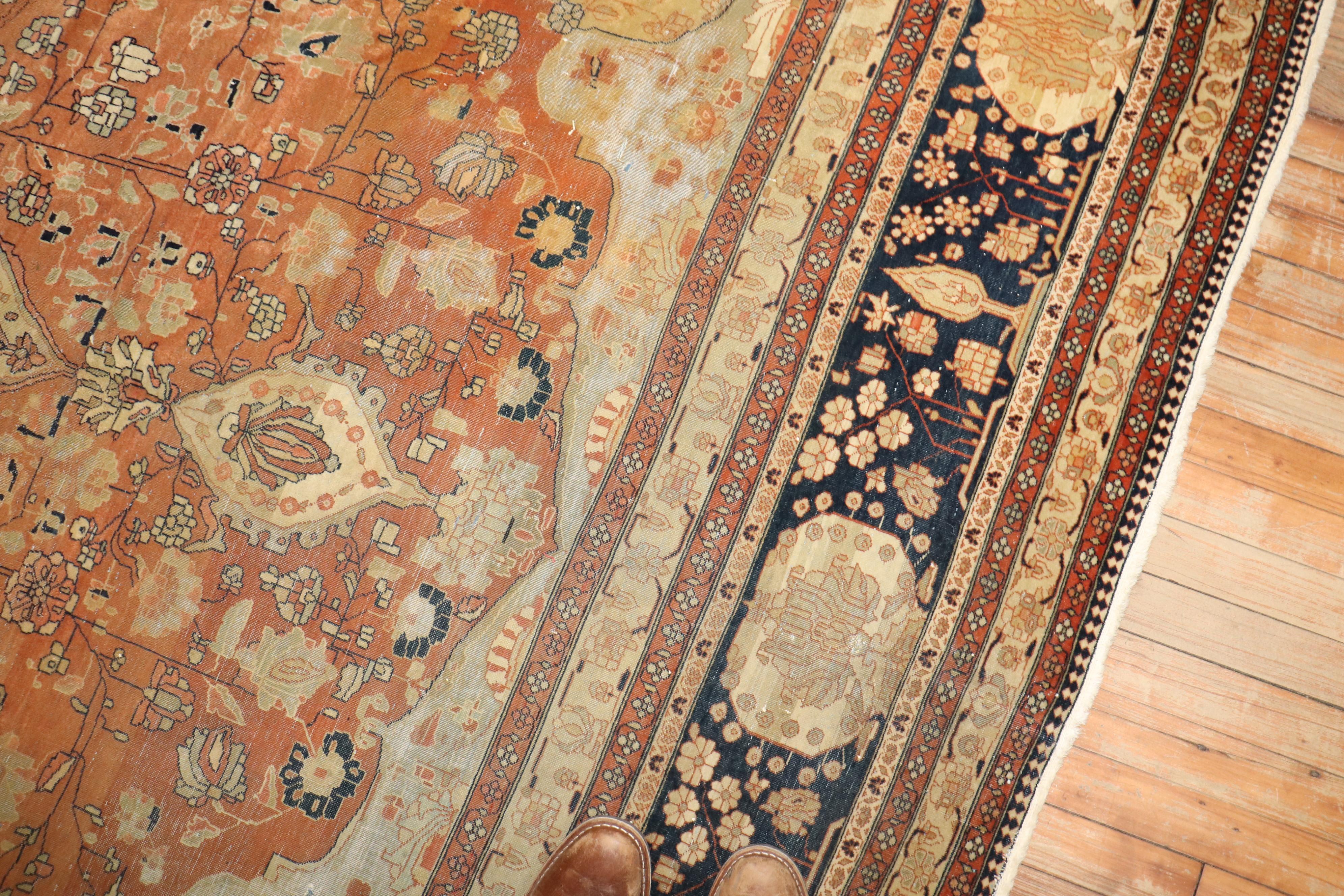 Fin du 19e siècle  Tapis Mohtasham Kashan

8'7'' x 12'

Le groupe le plus rare de tapis de Kashan qui utilise des designs et des palettes de couleurs non traditionnels est le 