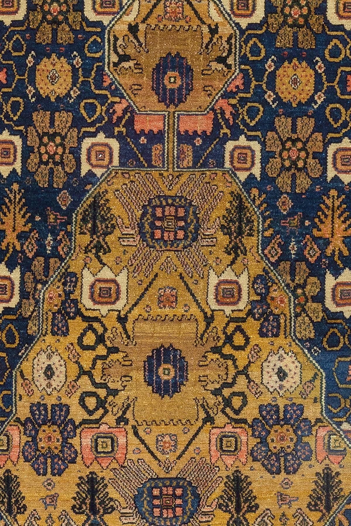 Antiker persischer Senneh-Teppich der Zabihi-Kollektion des 19. Jahrhunderts im Angebot 7