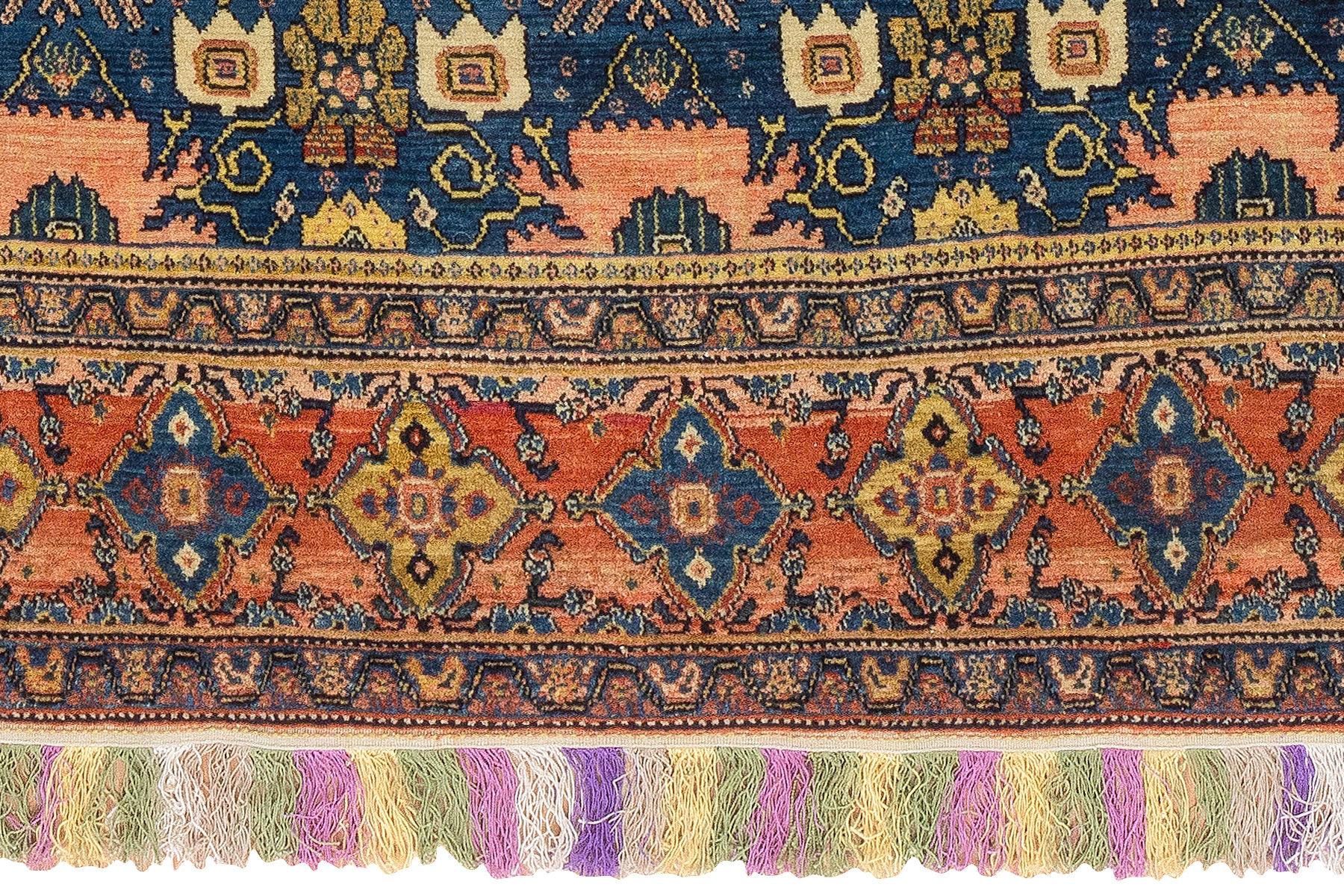 Zabihi Collection 19th Century Antique Persian Senneh Rug For Sale 9