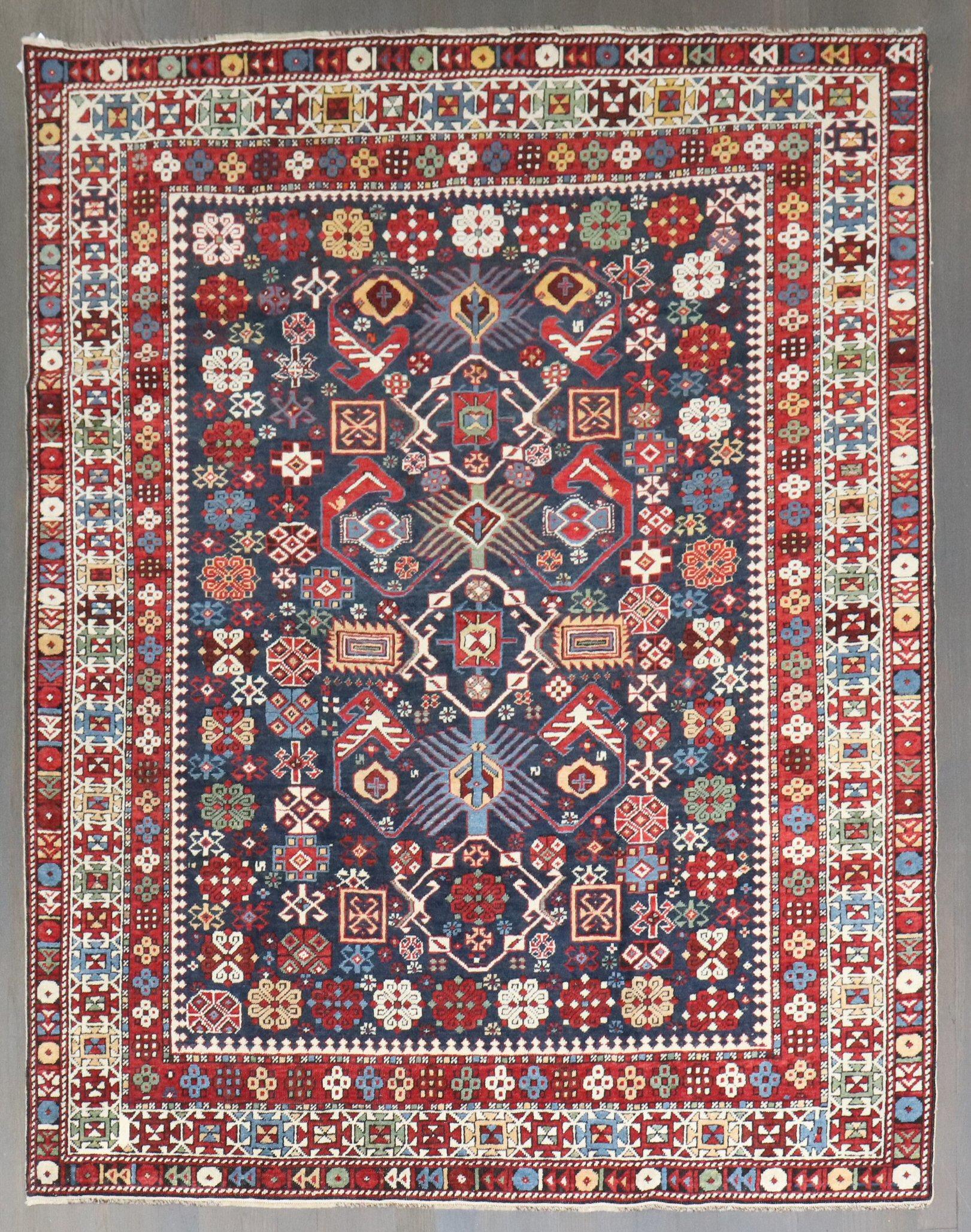 Zabihi Collection 19th Century Antique Shirvan Rug im Zustand „Gut“ im Angebot in New York, NY