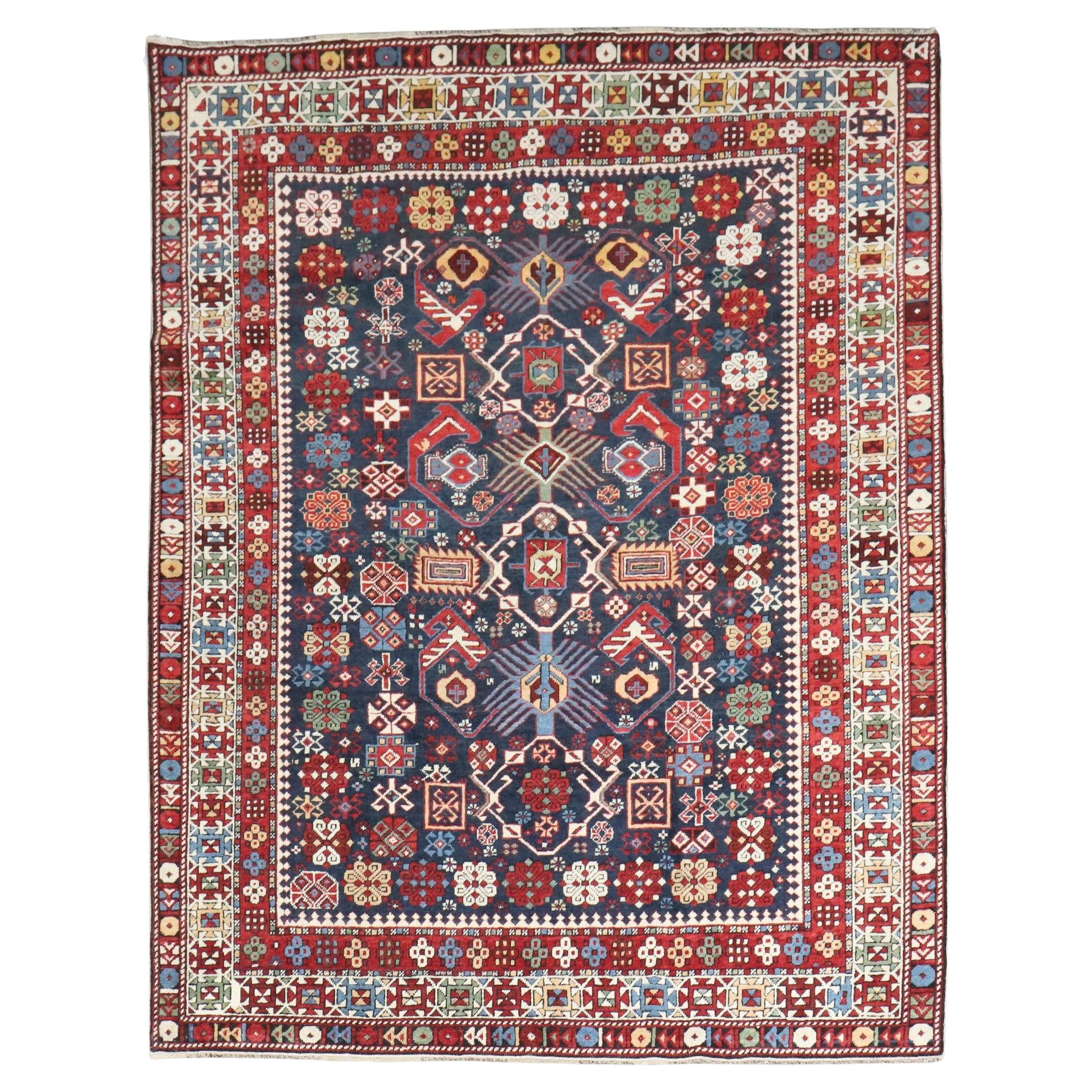 Zabihi Collection 19th Century Antique Shirvan Rug im Angebot