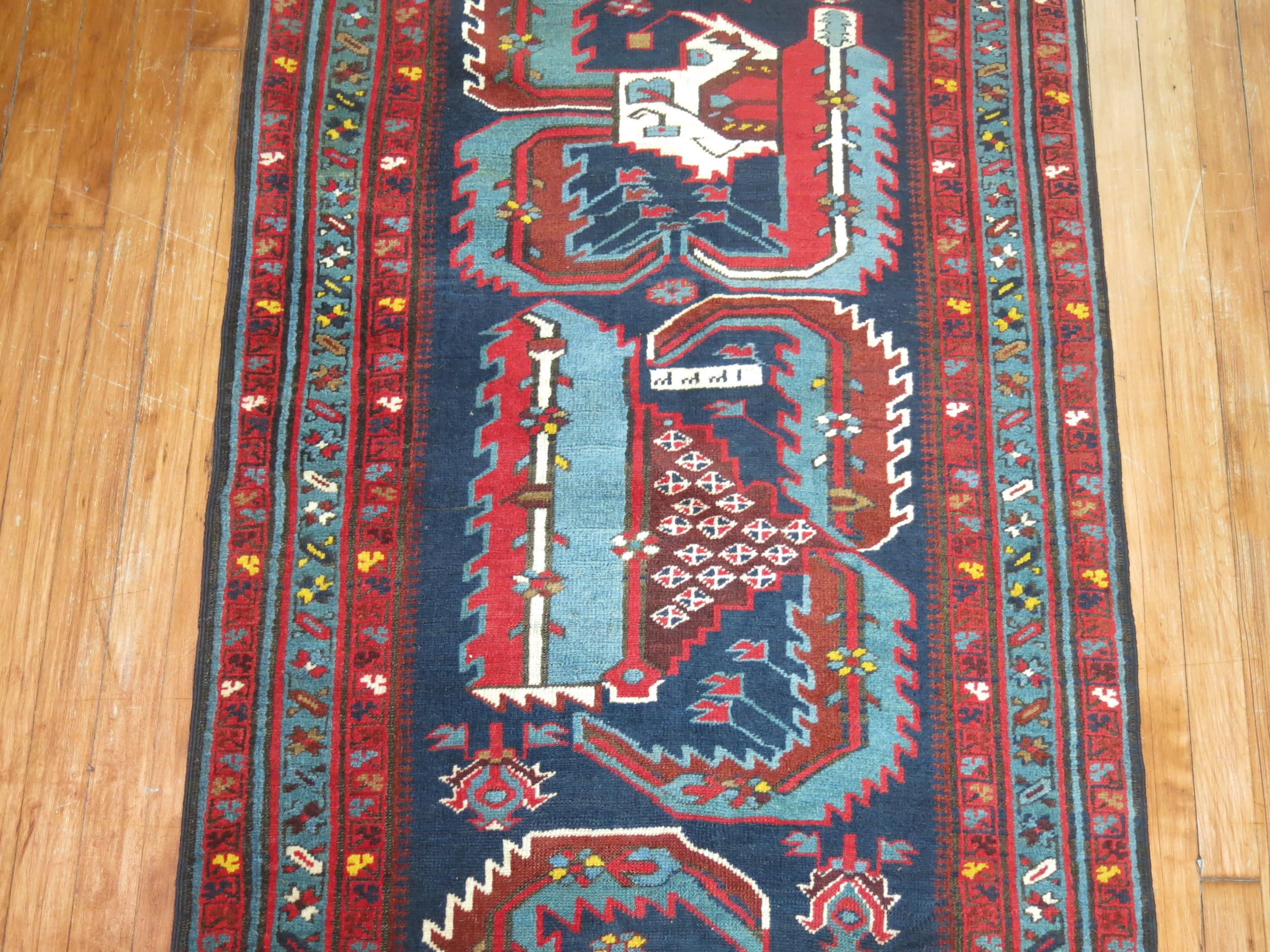 Zabihi Collection 19. Jahrhundert Antiker Talish Langer Läufer im Angebot 6