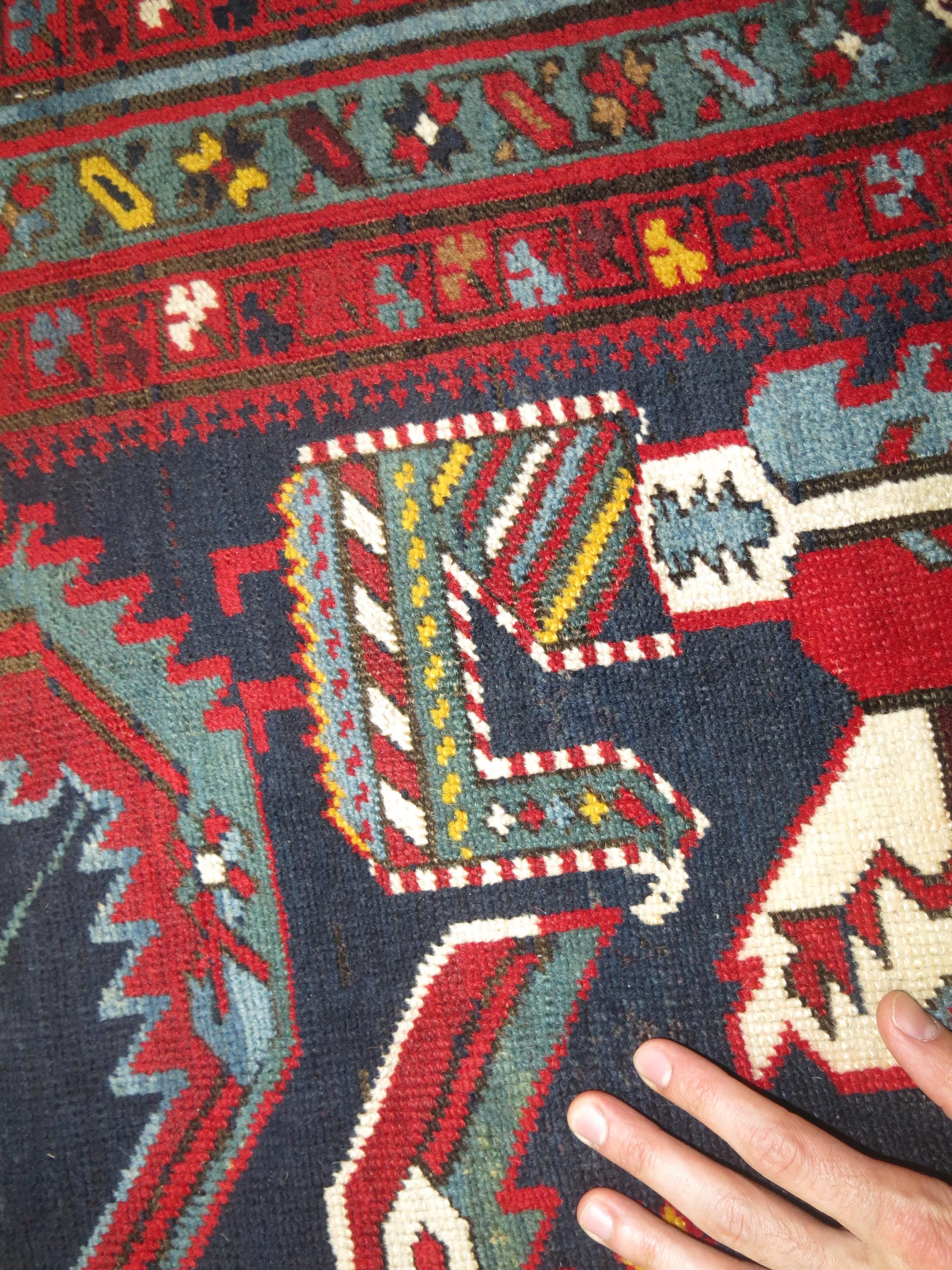 Zabihi Collection 19. Jahrhundert Antiker Talish Langer Läufer im Zustand „Gut“ im Angebot in New York, NY