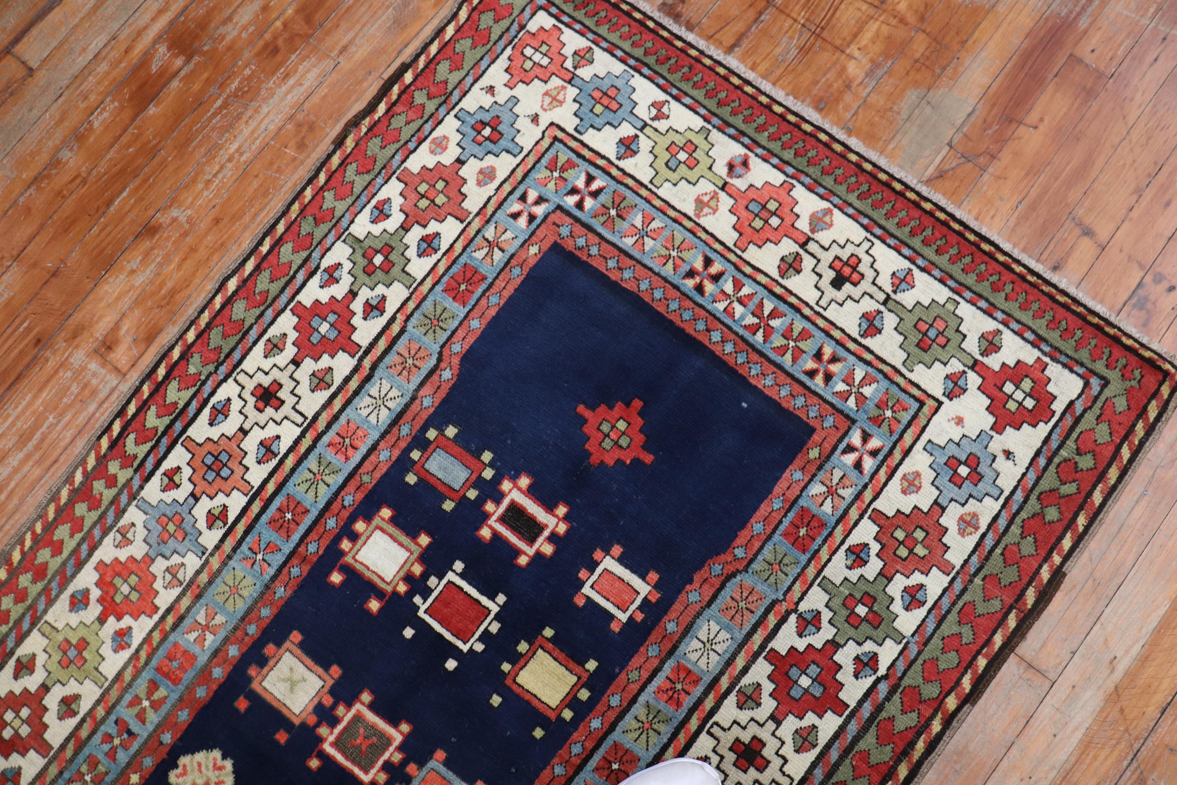 Tapis de couloir talish ancien de la collection Zabihi du 19ème siècle en vente 3