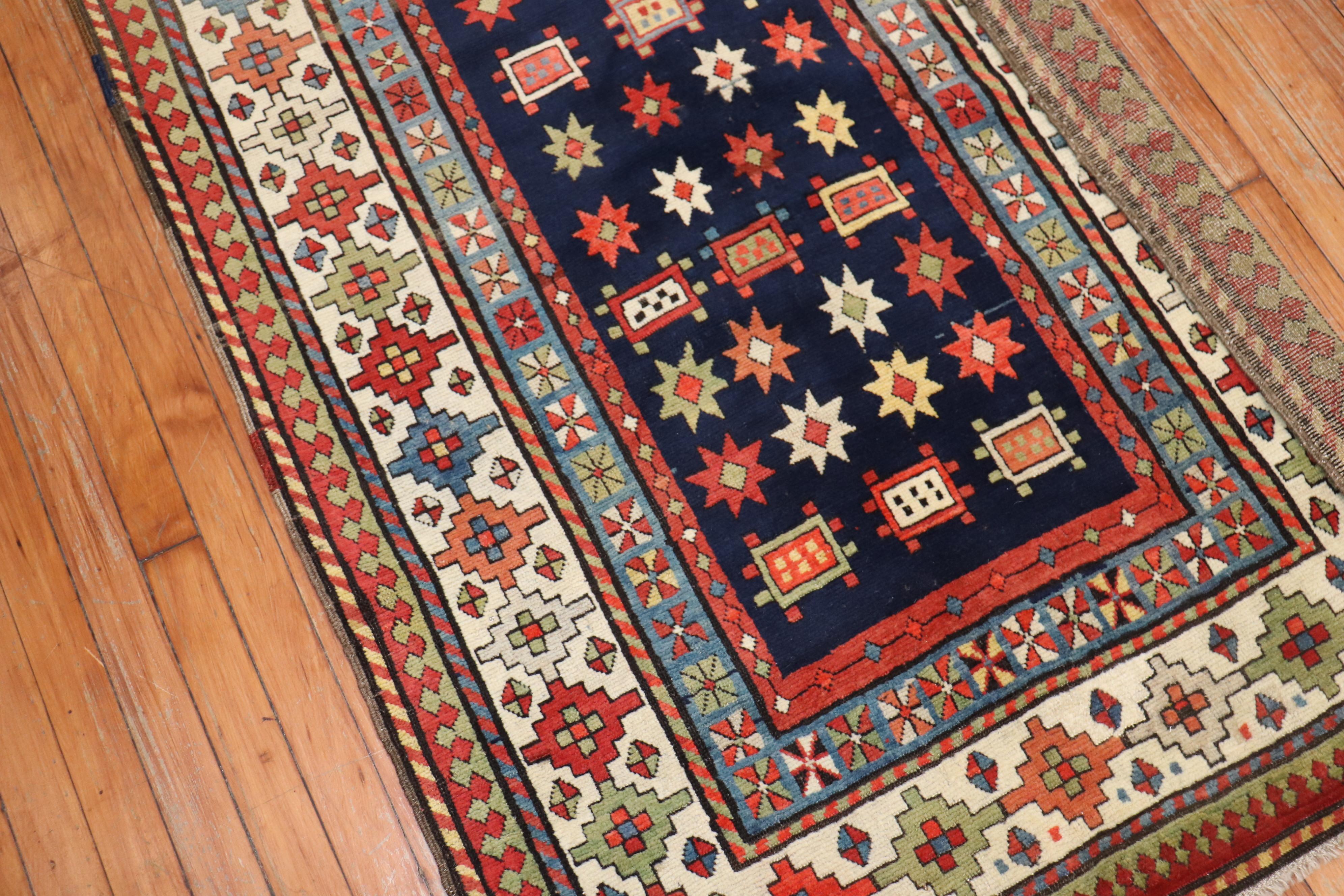 Tapis de couloir talish ancien de la collection Zabihi du 19ème siècle en vente 1