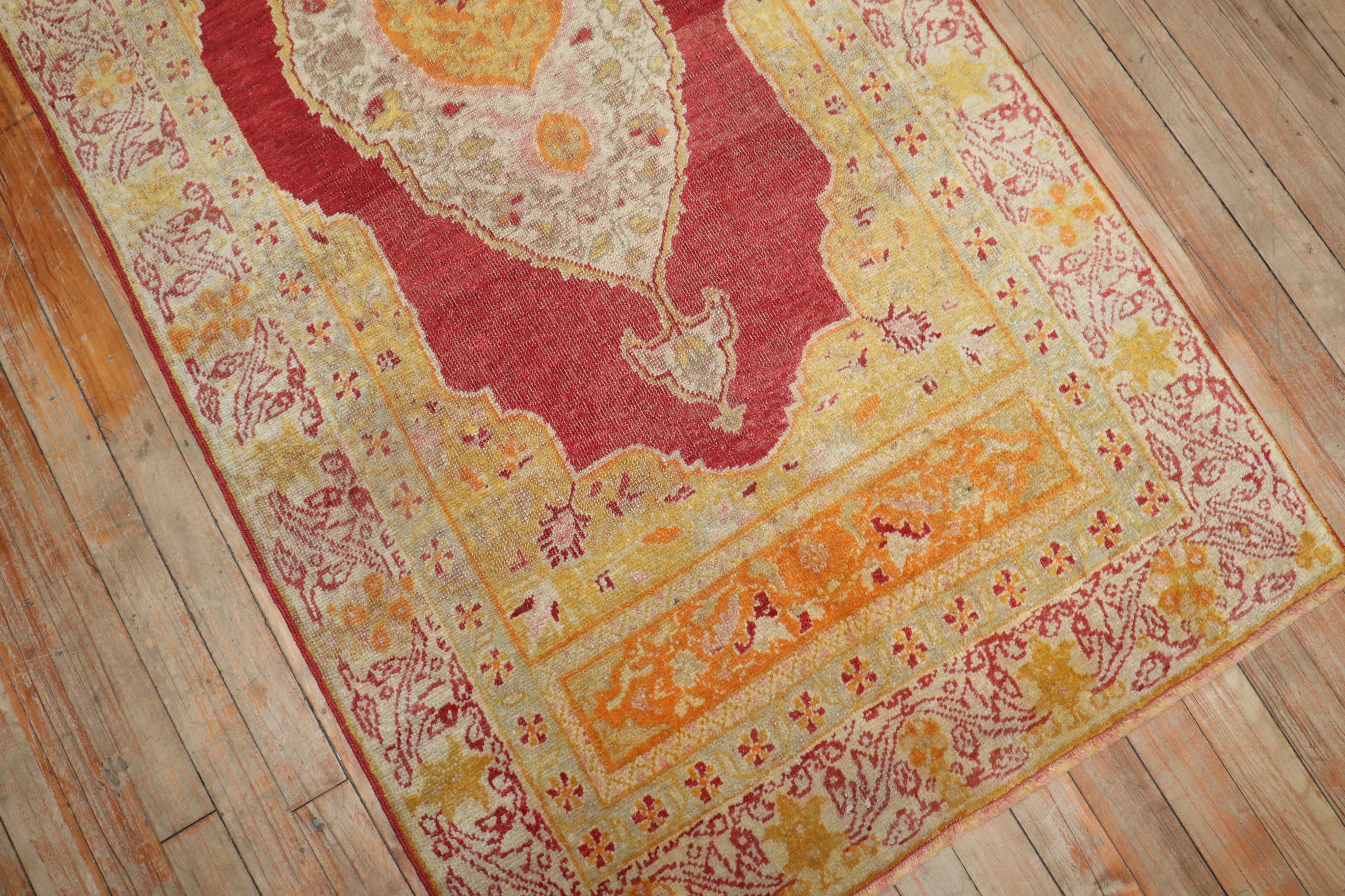 Agra Petit tapis de couloir Sivas turc ancien du 19ème siècle en vente