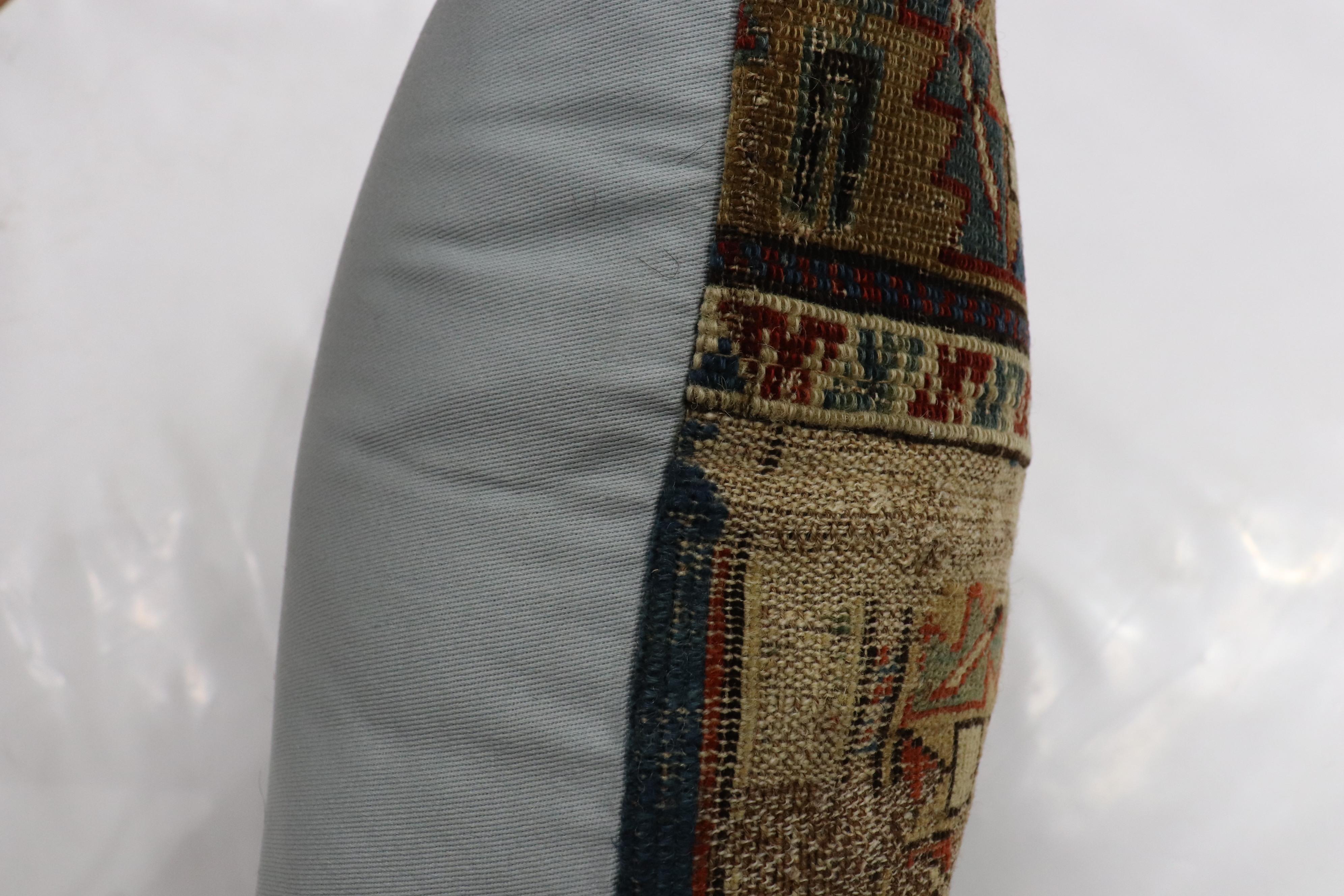Zabihi Collection 19th Century Caucasian Rug Pillow In Good Condition For Sale In New York, NY
