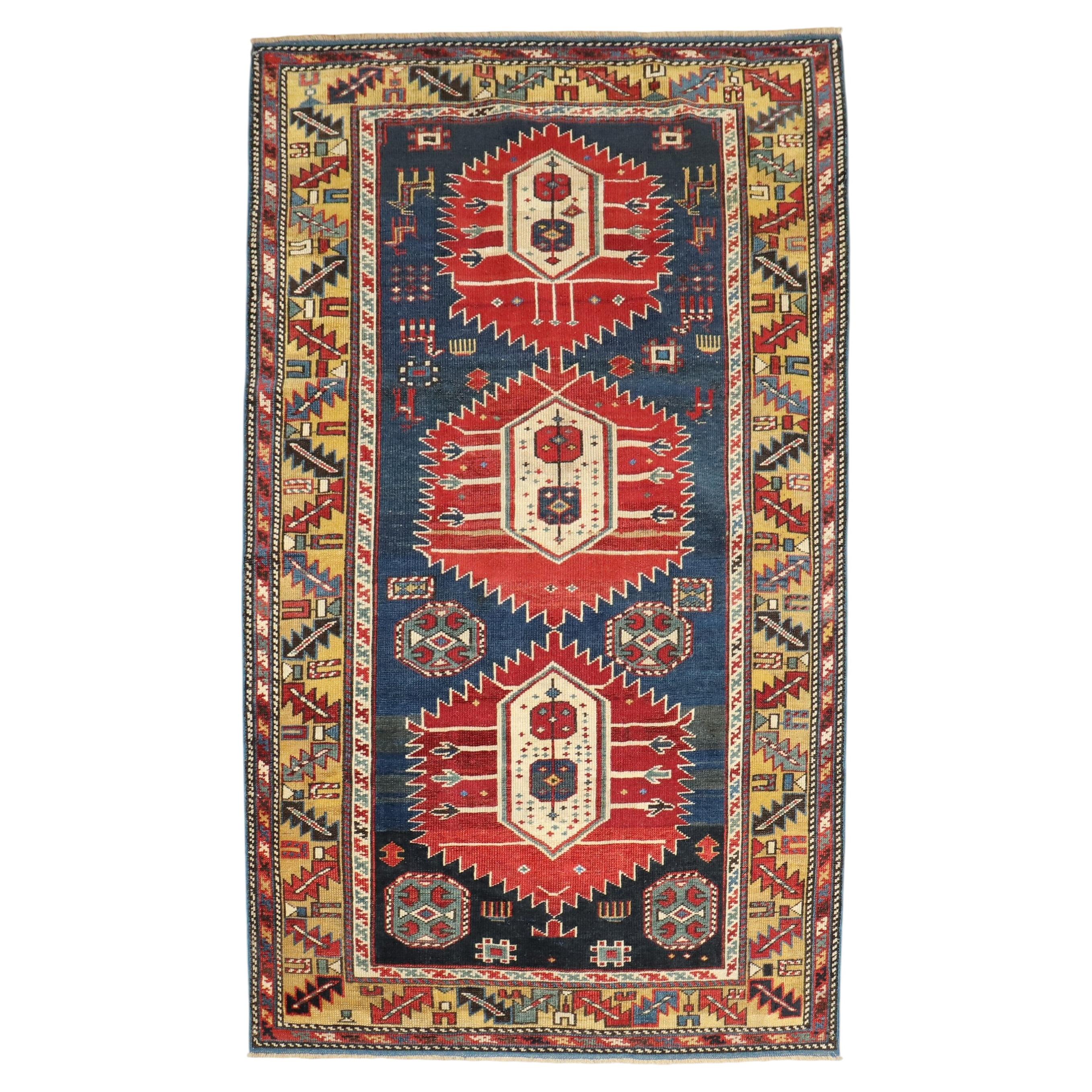 Zabihi Collection 19th Century Caucasian Shirvan Karaghashli Rug
