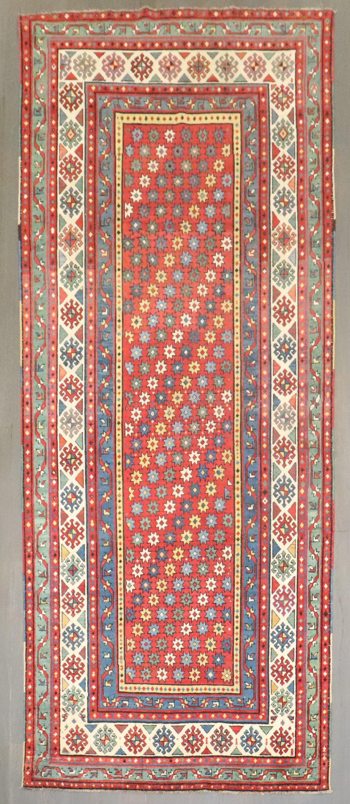 Zabihi Collection 19th century Colorful Antique Talish Runner In Good Condition For Sale In New York, NY