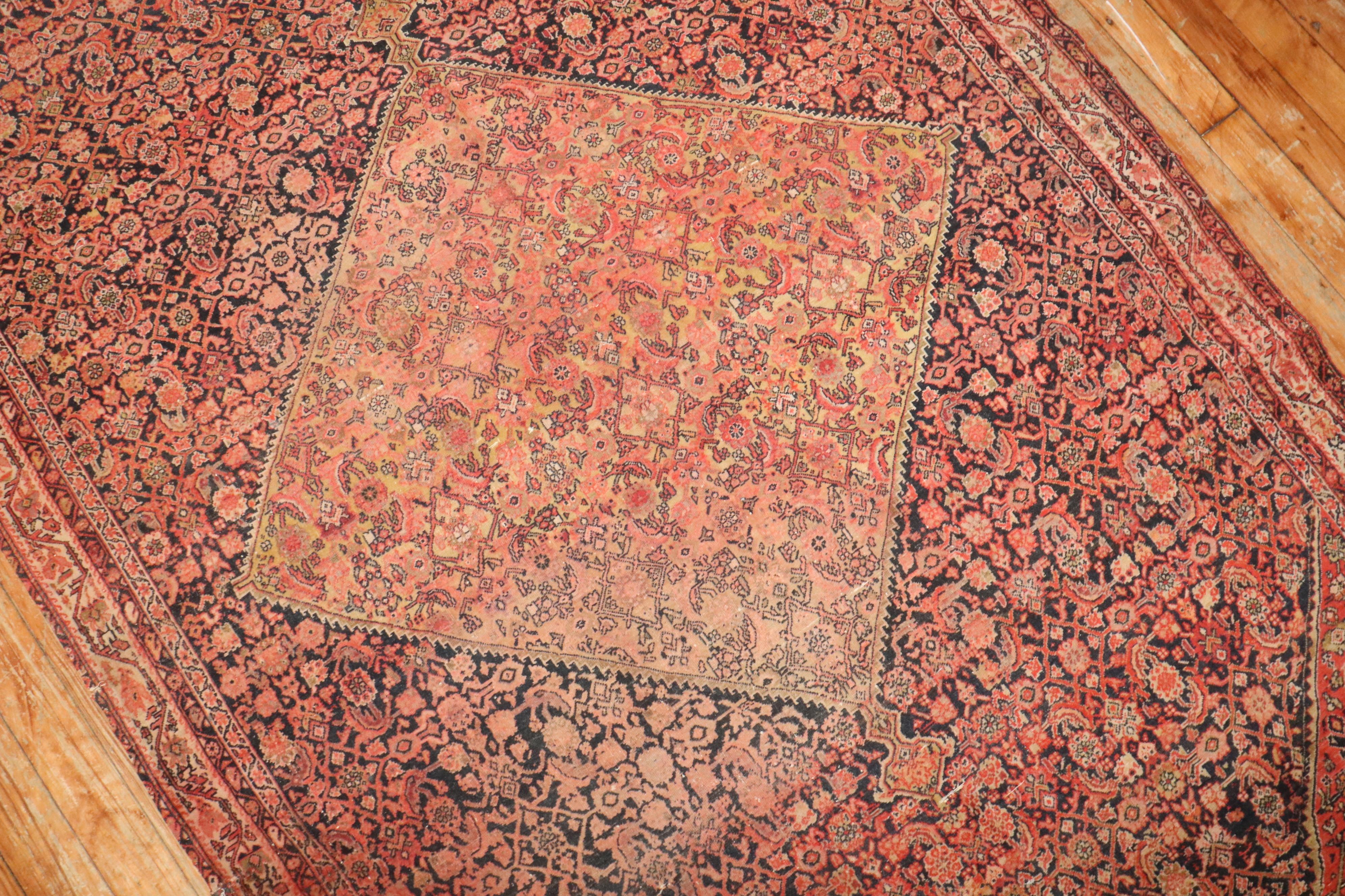 Tabriz Tappeto persiano del XIX secolo con segni di usura della Collection'S in vendita