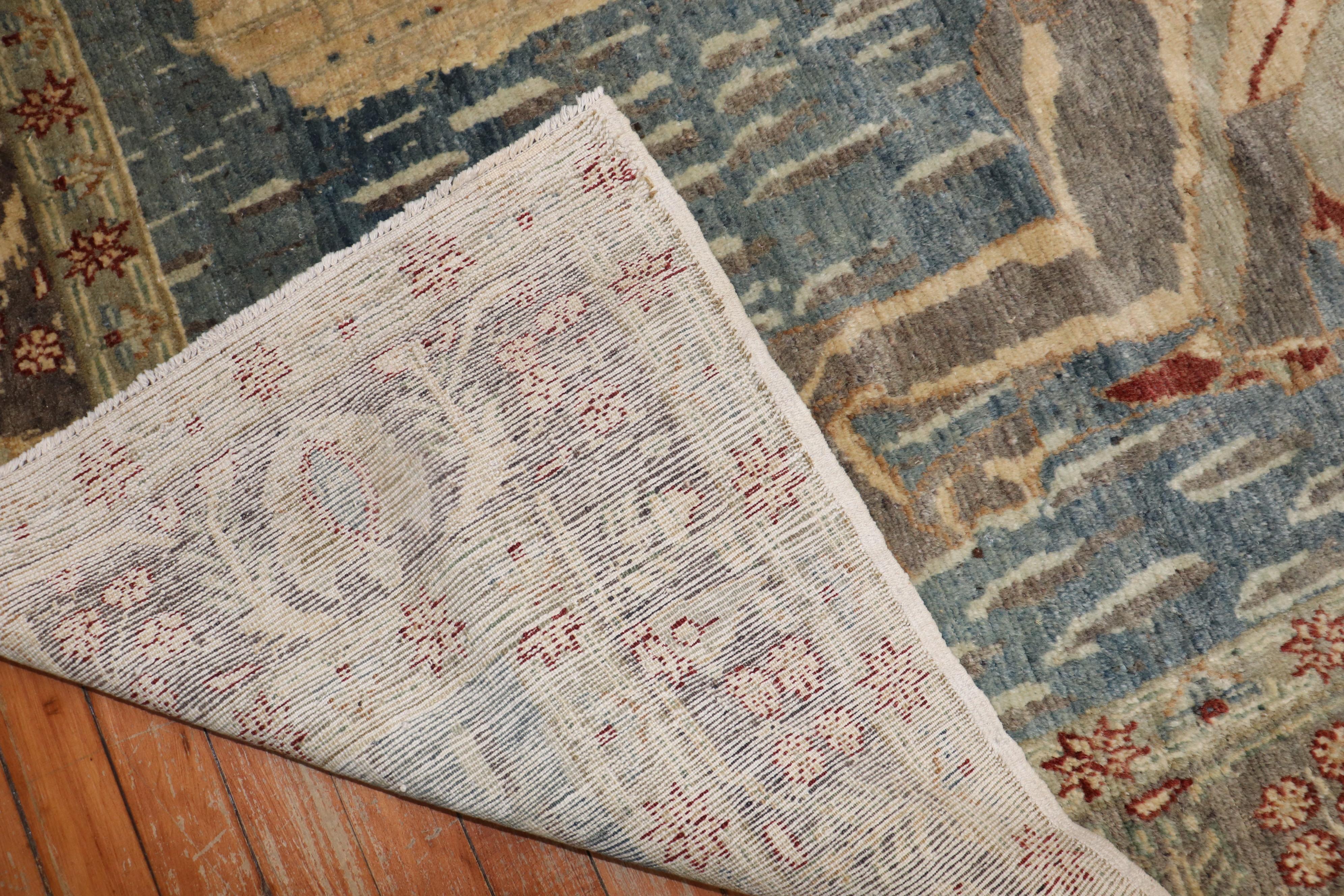 Zabihi Collection 19. Jahrhundert Fine Turkish Sivas Horse Pictorial Rug (Volkskunst) im Angebot