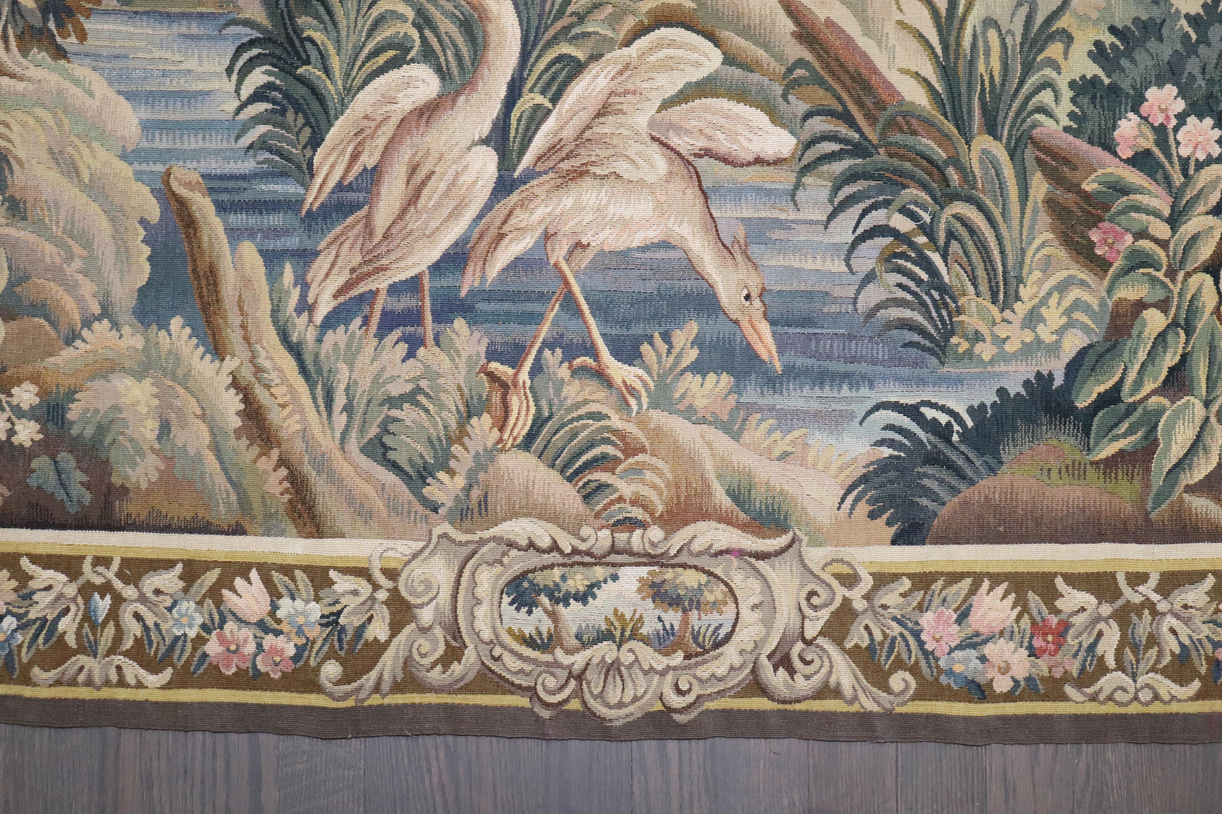 Zabihi Collection 19th Century French Aubusson Tapestry For Sale 3