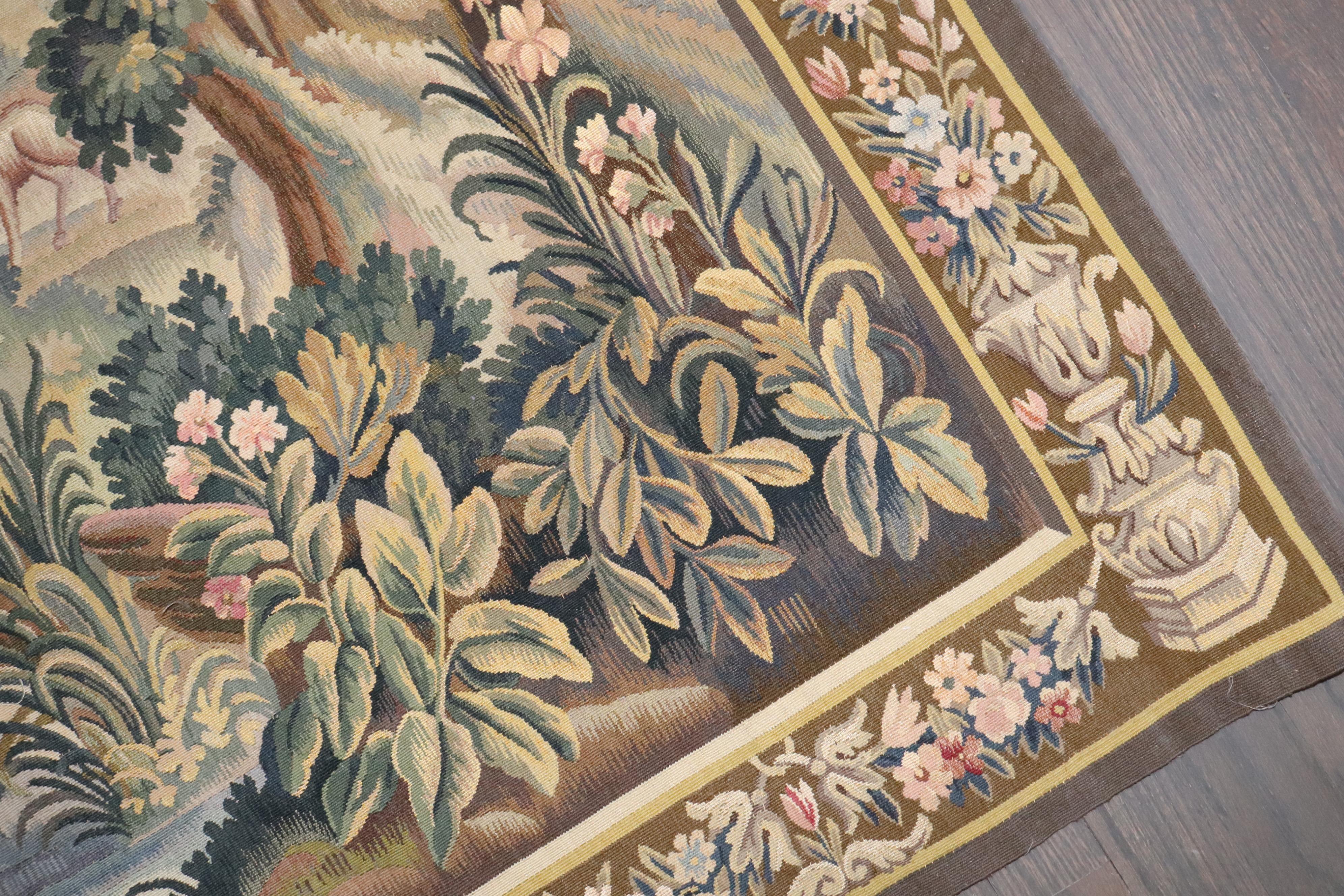 Zabihi Collection 19th Century French Aubusson Tapestry For Sale 4