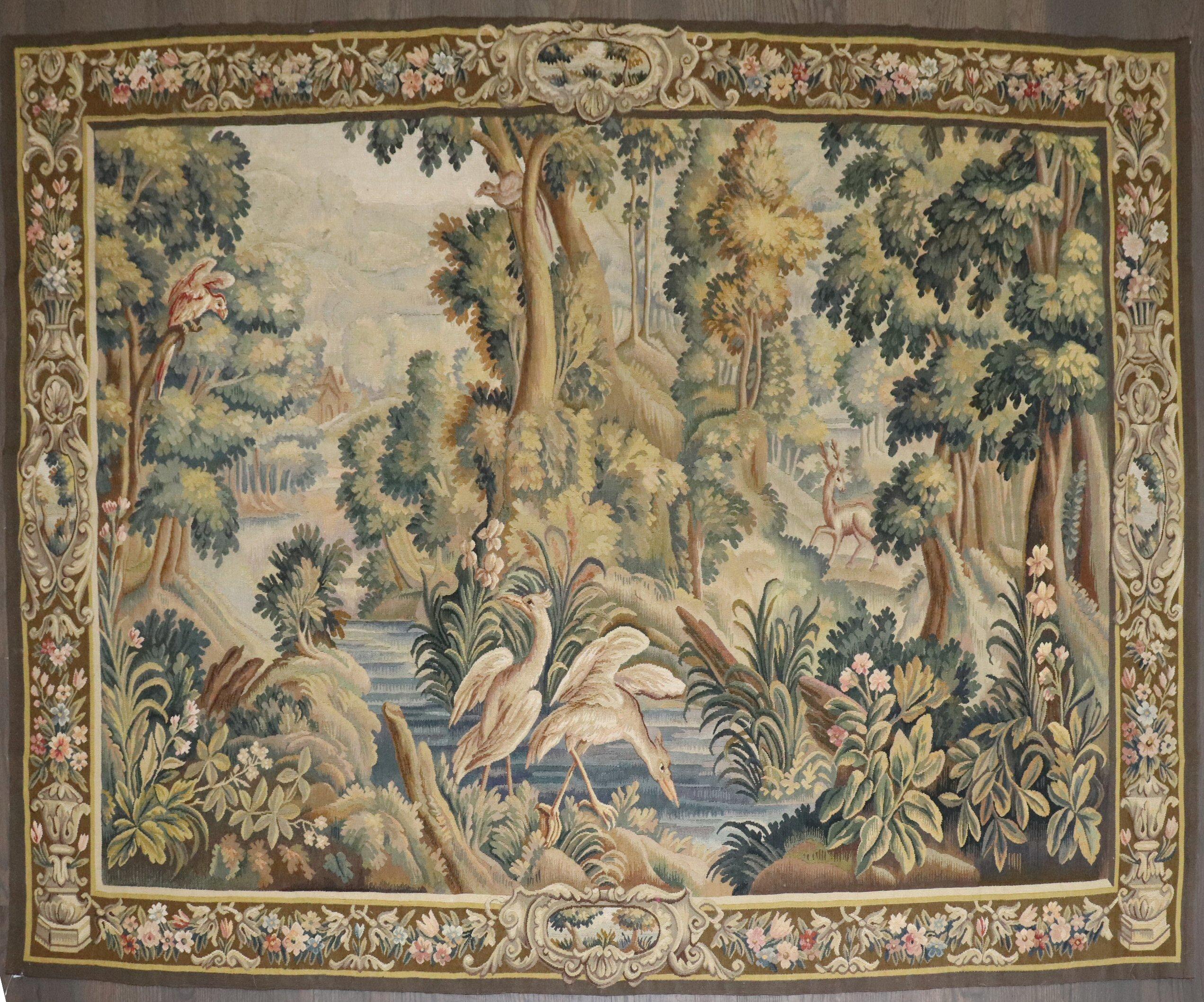 Zabihi Collection 19th Century French Aubusson Tapestry For Sale 6