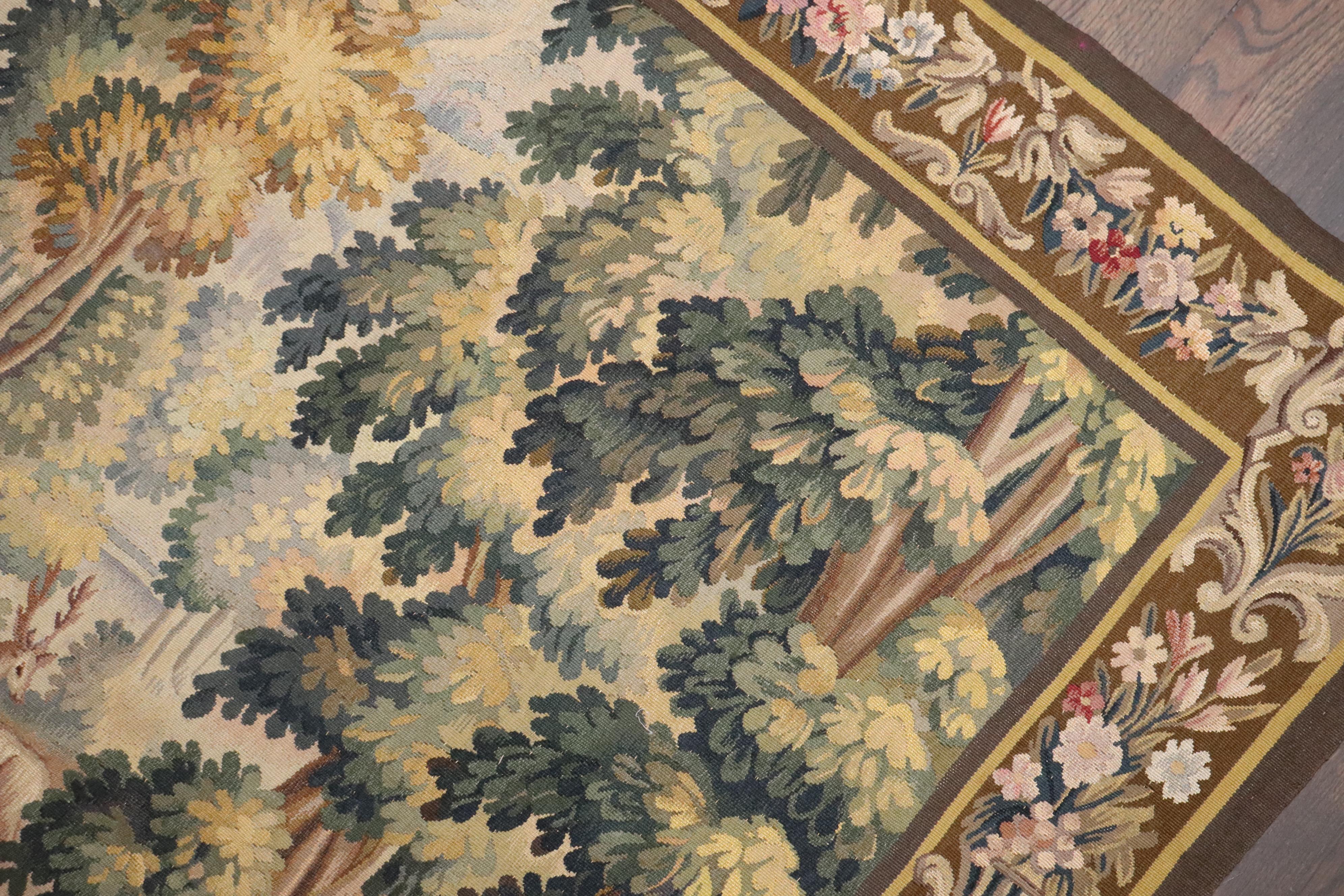 Zabihi Collection 19th Century French Aubusson Tapestry For Sale 2