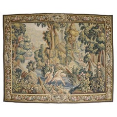 Zabihi Kollektion Französischer Aubusson-Wandteppich, 19. Jahrhundert