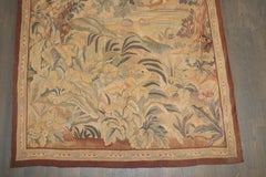 Collection Zabihi : panneau de tapisserie française d'Aubusson du XIXe siècle représentant une verdure, signé LK