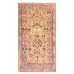 Zabihi Collection 19th Century Gold Caucasian Soumak Flatweave