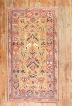 Zabihi Collection 19th Century Gold Caucasian Soumak Flatweave