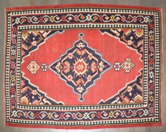 Zabihi Collection 19th Century Jewel Toned Antique Kilim