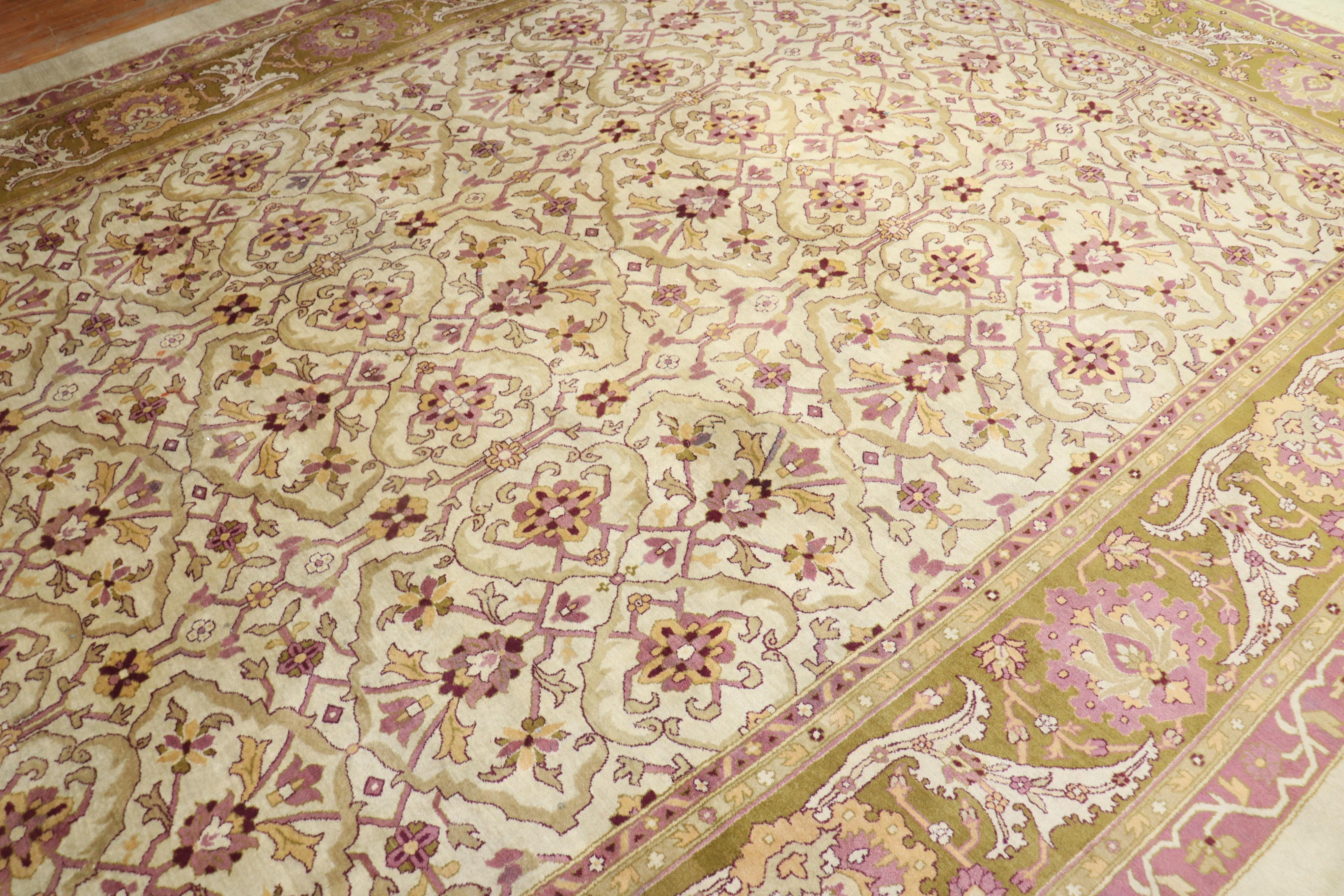 Zabihi Collection 19th Century Oversize Antique Indian Amritsar For Sale 2