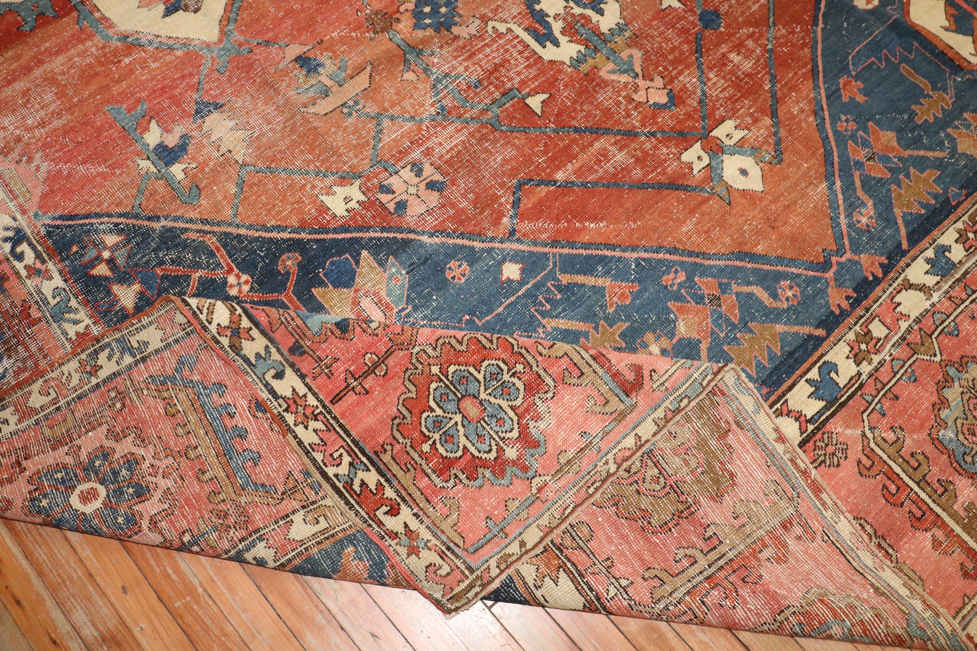Persischer Heriz-Serapi-Teppich der Zabihi-Kollektion des 19. Jahrhunderts im Angebot 5