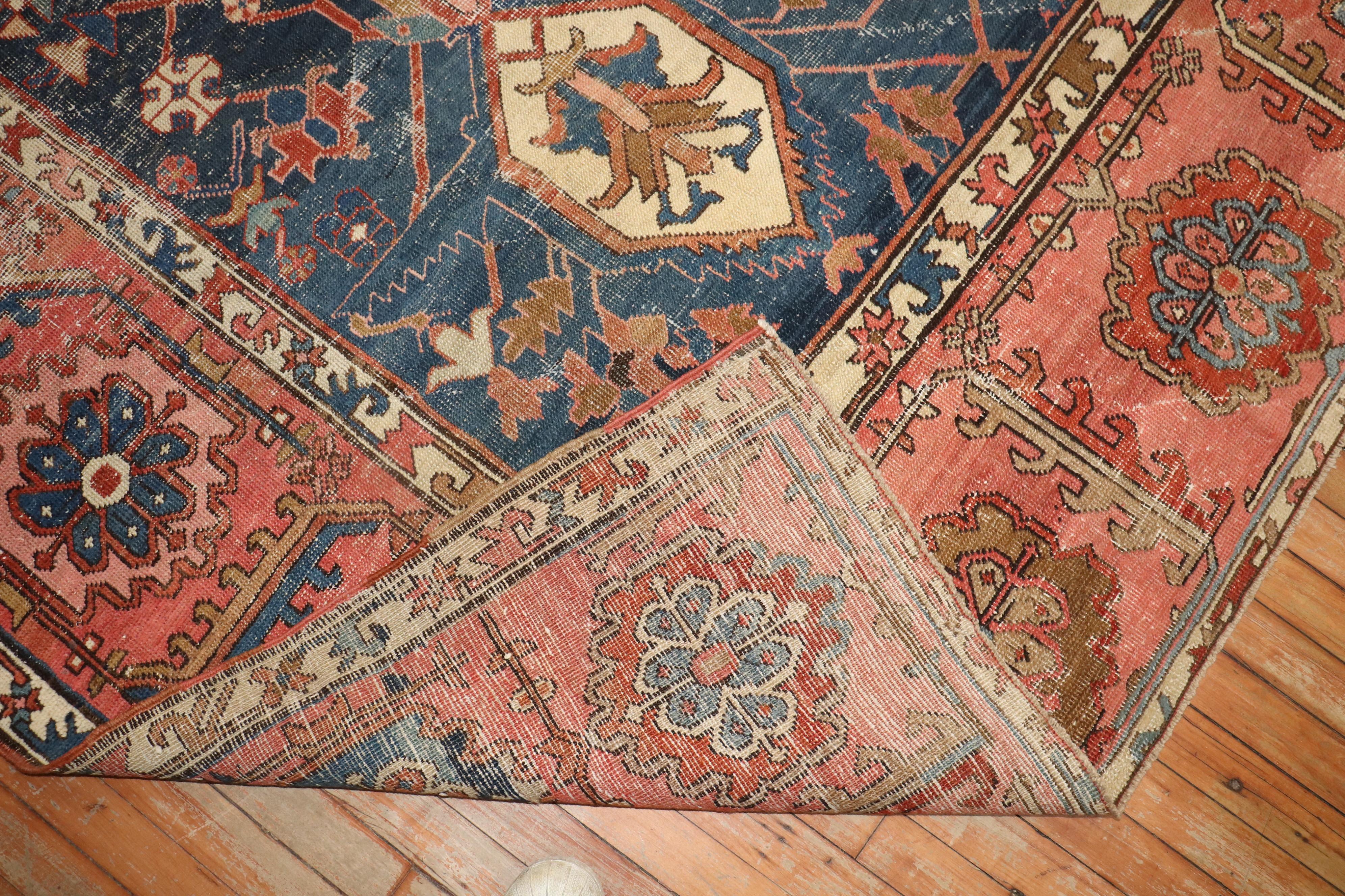 Persischer Heriz-Serapi-Teppich der Zabihi-Kollektion des 19. Jahrhunderts im Angebot 6