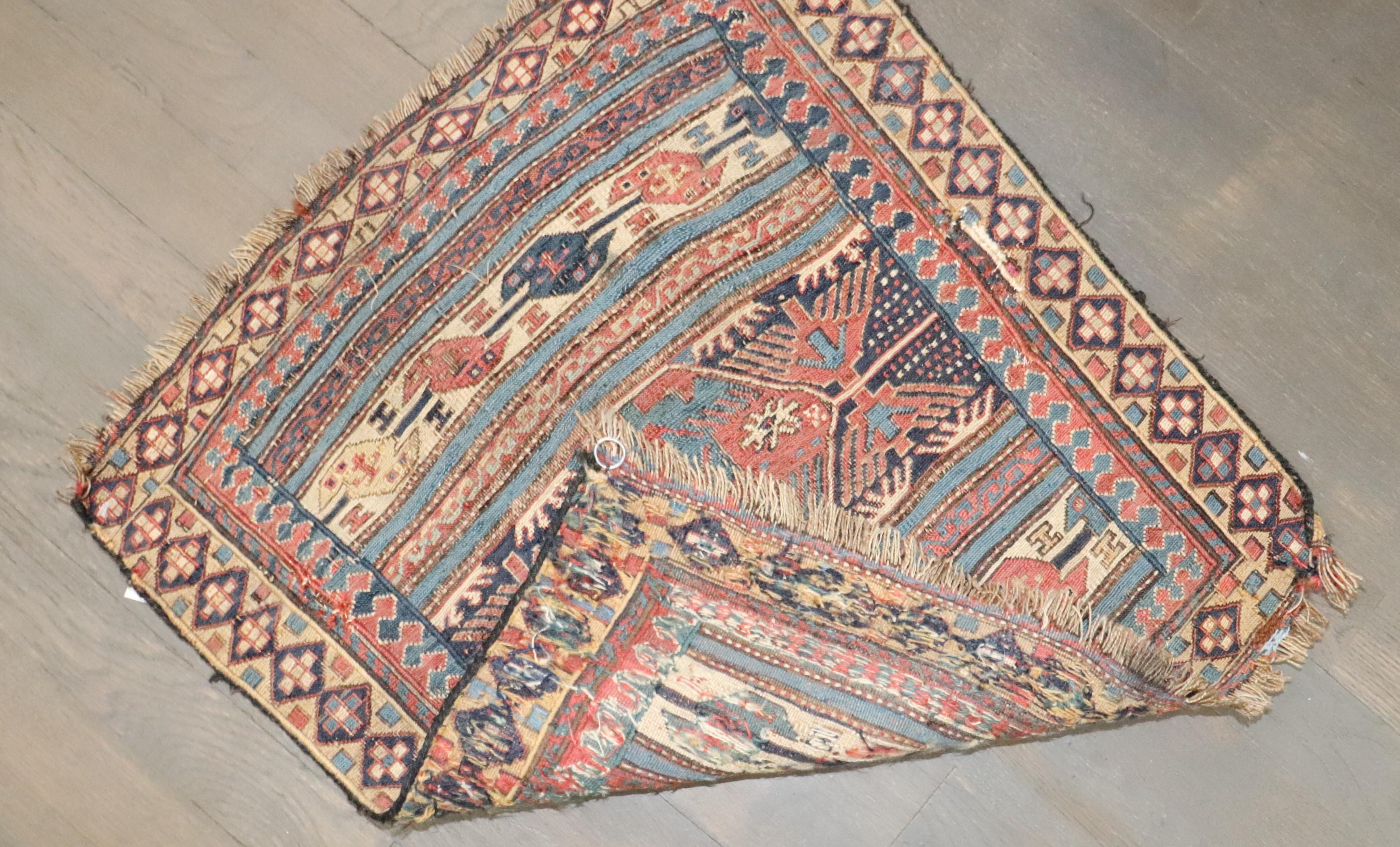 Lana Zabihi Collection 19° secolo Tribale Antico Persiano Soumac in vendita