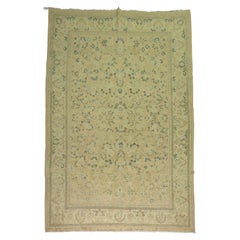 Zabihi Collection 20th Century Indian Salmon Pink Blush Rug, 8'10'' x 15'2''