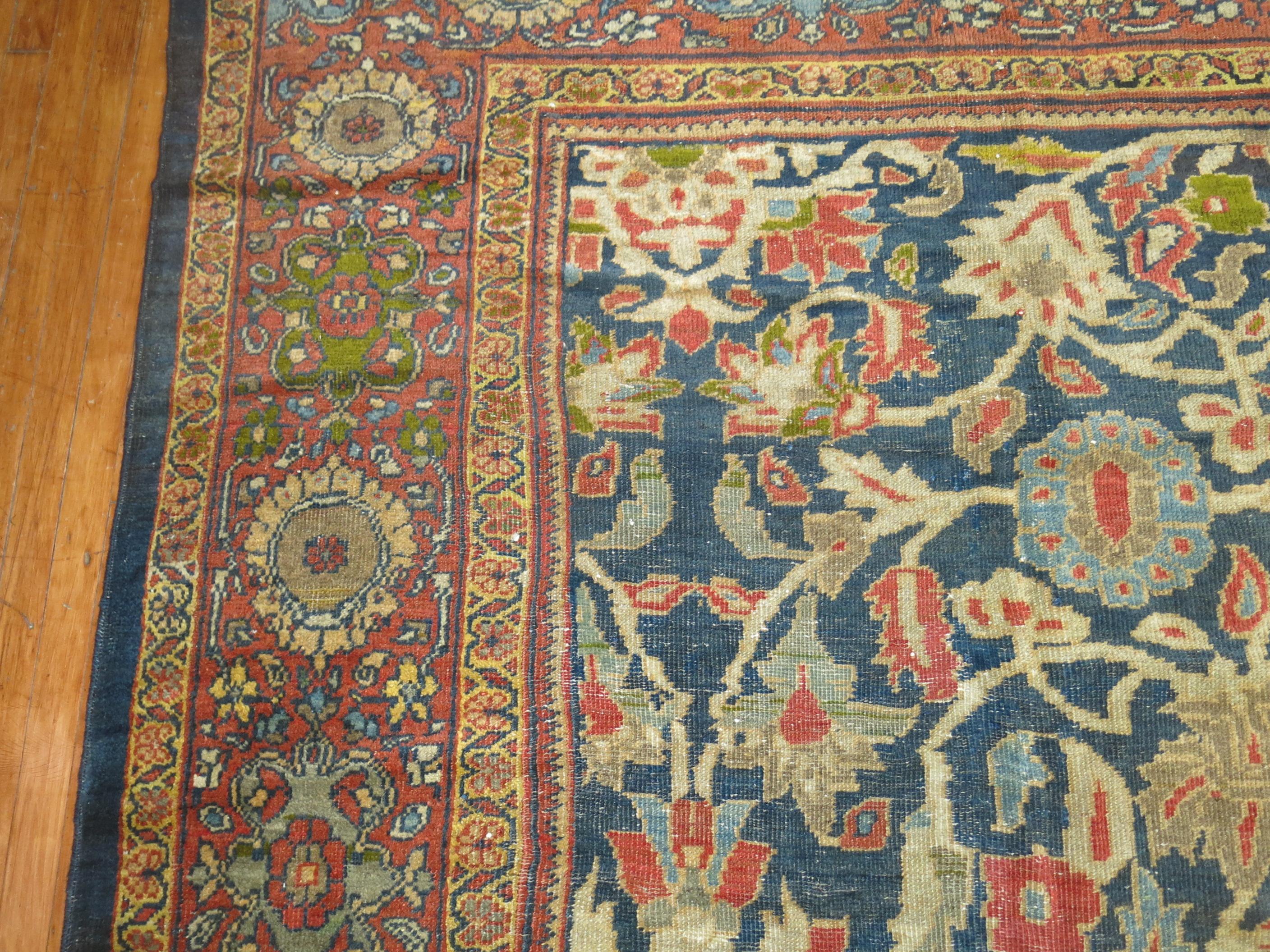 Zabihi Collection 20th Century Sultanabad Carpet Attributed to Ziegler and Co For Sale 11