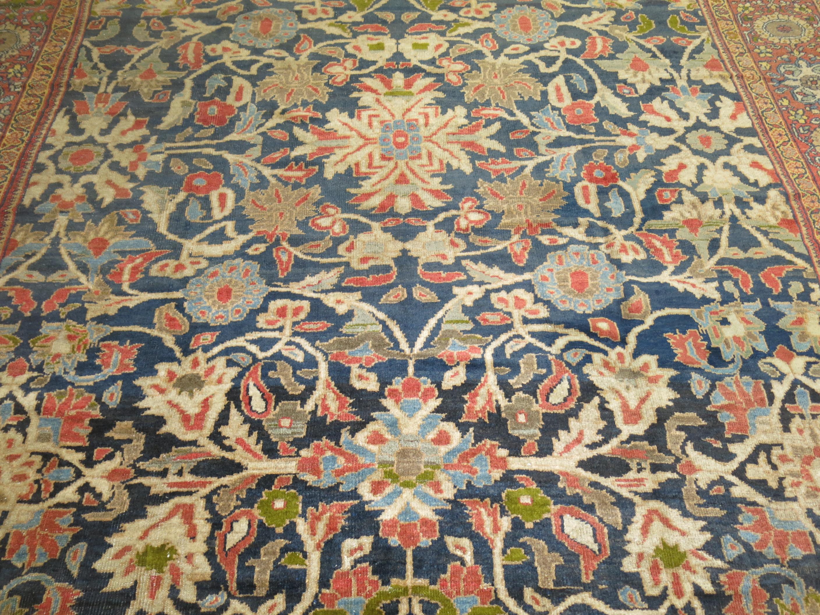 Zabihi Collection 20th Century Sultanabad Carpet Attributed to Ziegler and Co For Sale 12