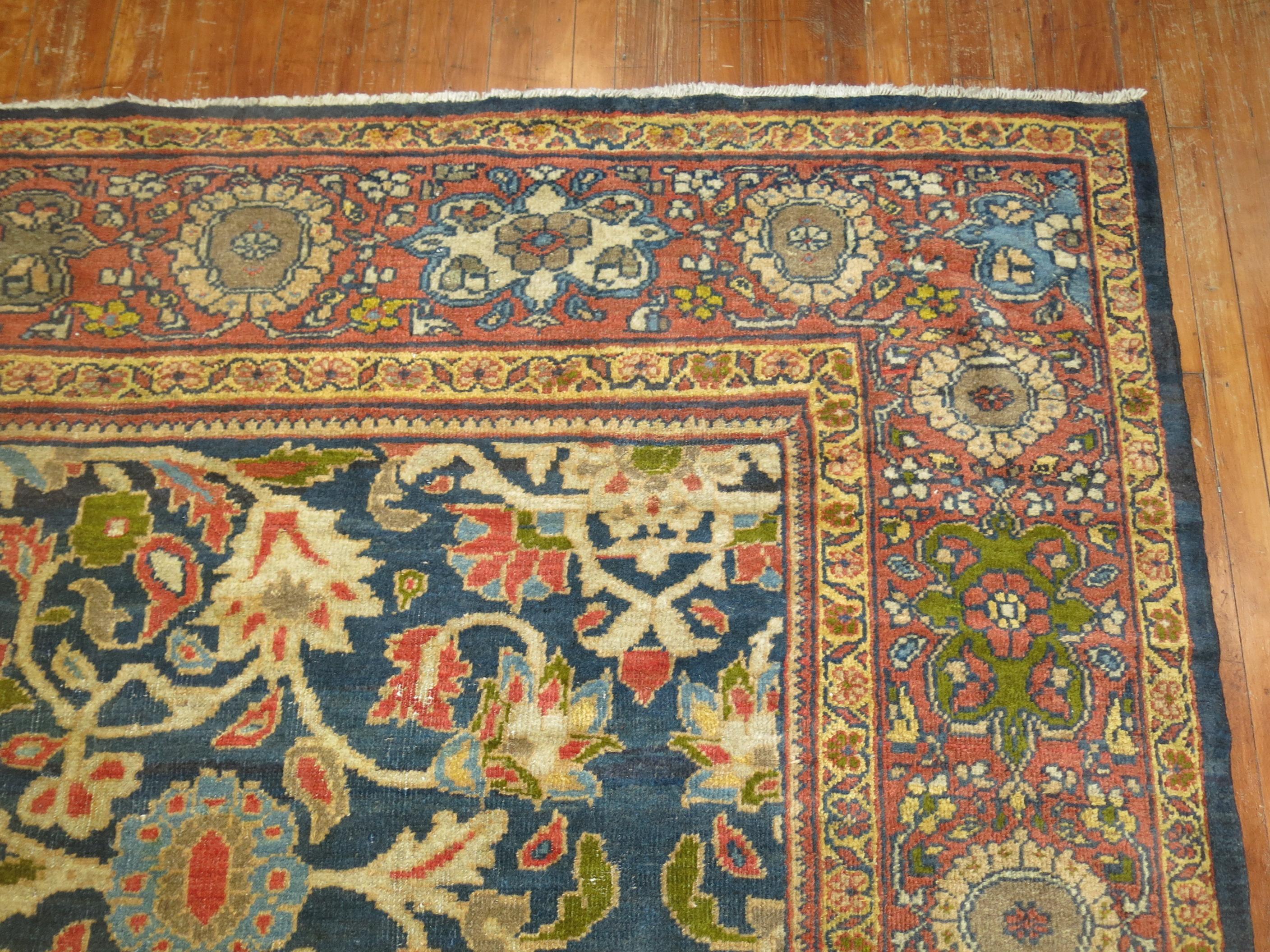 Zabihi Collection 20th Century Sultanabad Carpet Attributed to Ziegler and Co For Sale 1