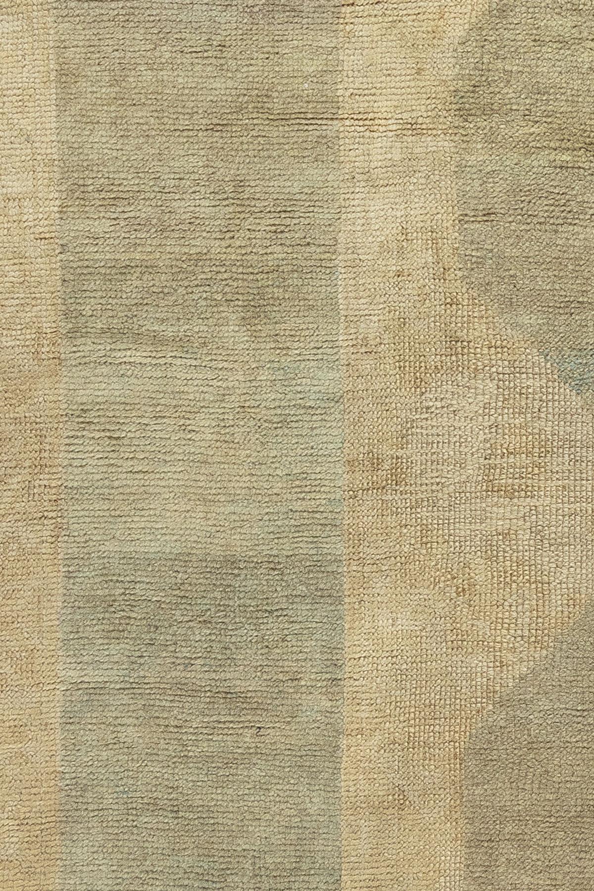 Abstrakter, großer, quadratischer, antiker, türkischer Oushak-Teppich der Zabihi-Kollektion (20. Jahrhundert) im Angebot