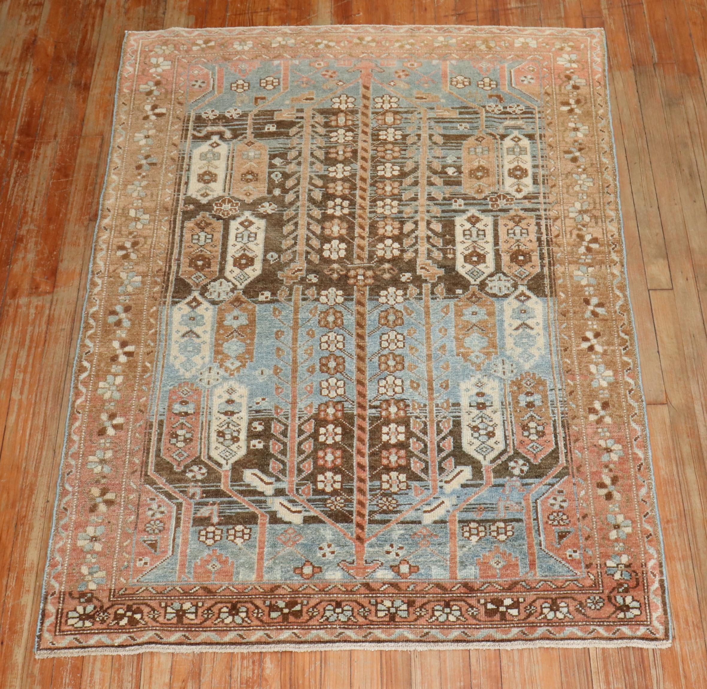 Zabihi Collection Accent Persian Malayer Rug For Sale 1