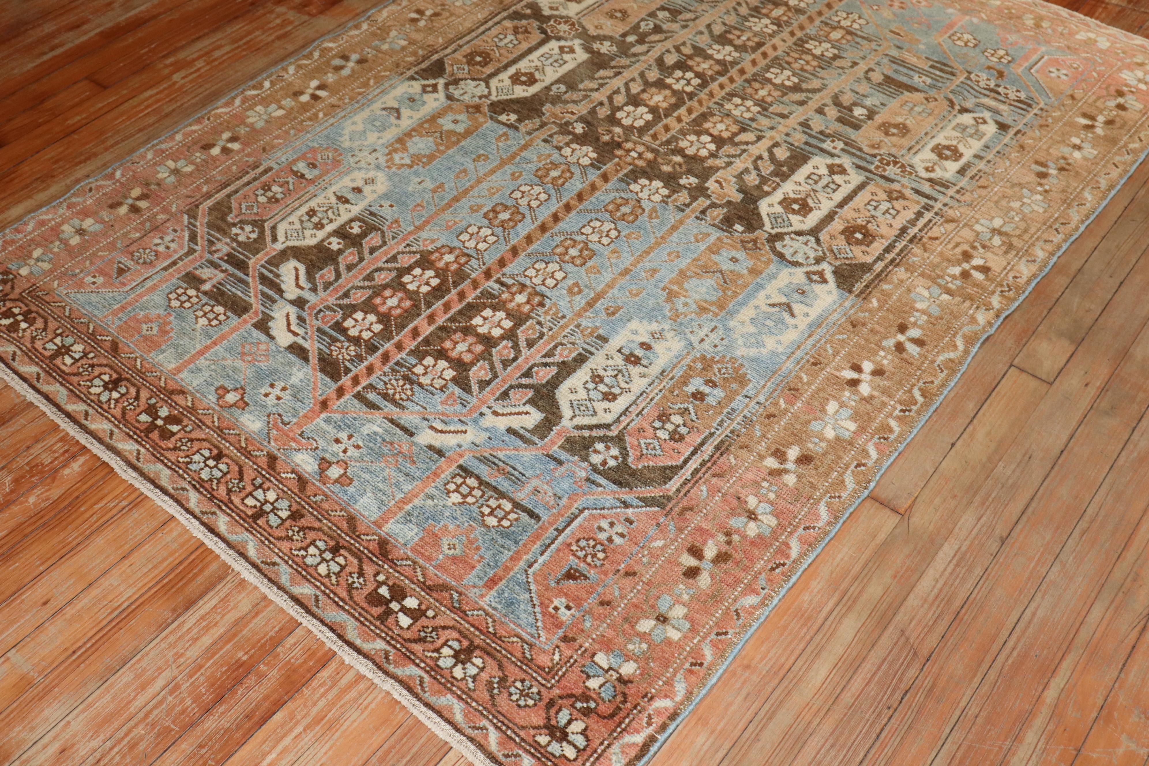 Zabihi Collection Accent Persian Malayer Rug For Sale 2