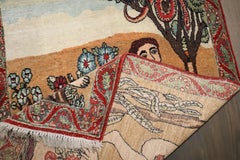 Zabihi Collection Adam and Eve Persian Lavar Kerman Pictorial Rug