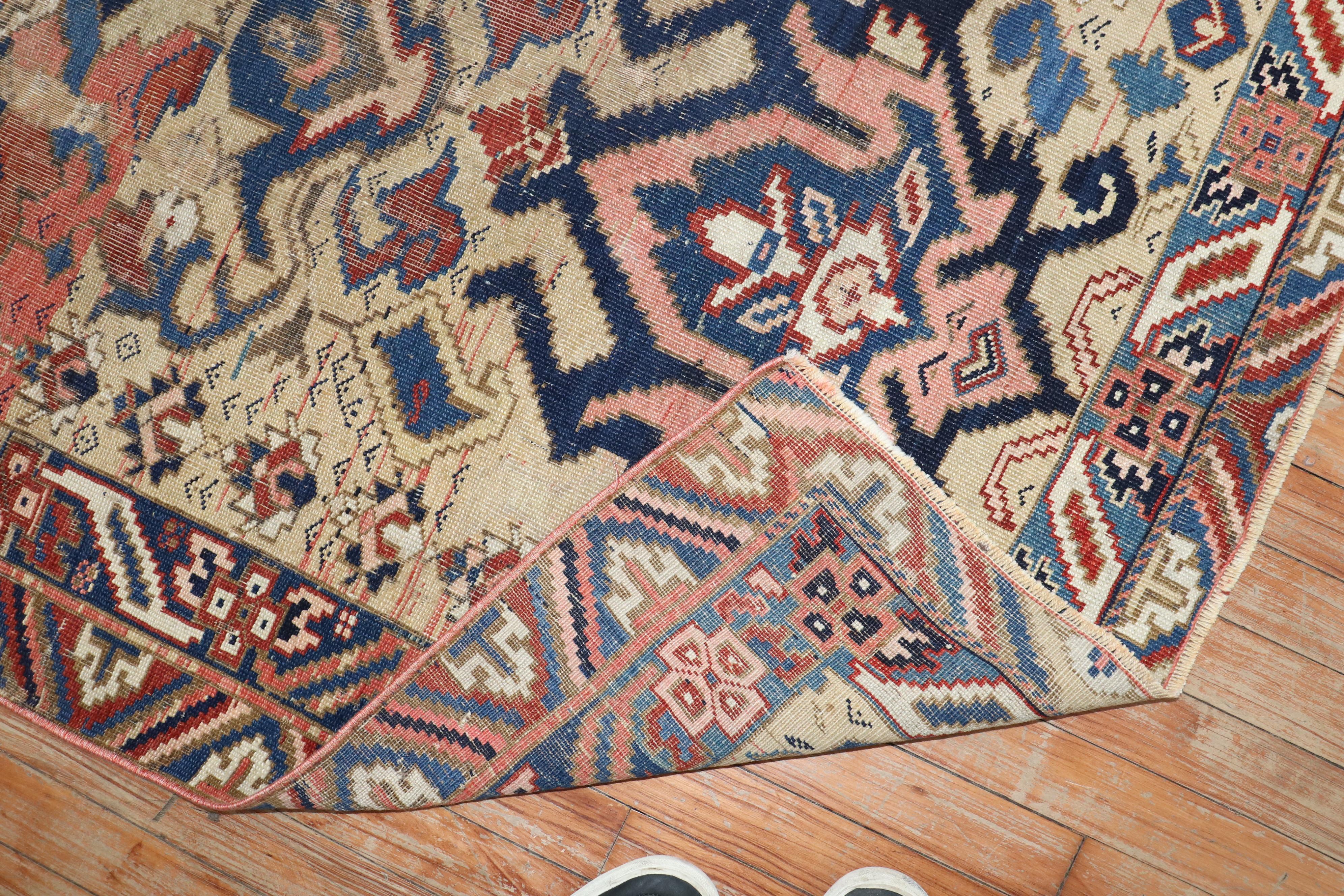 Hand-Knotted Zabihi Collection Alpine Kuba Caucasian Rug