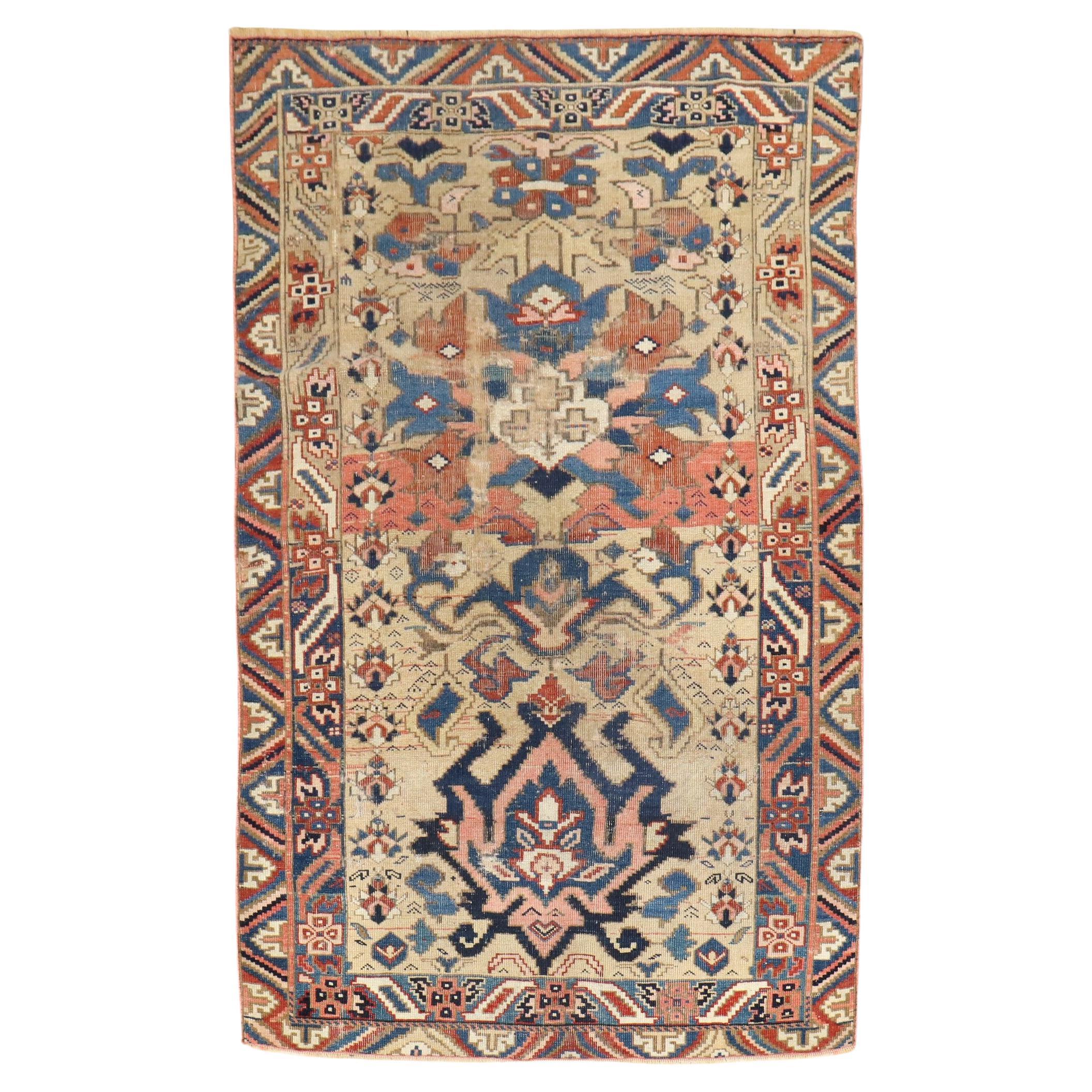 Zabihi Collection Alpine Kuba Caucasian Rug For Sale