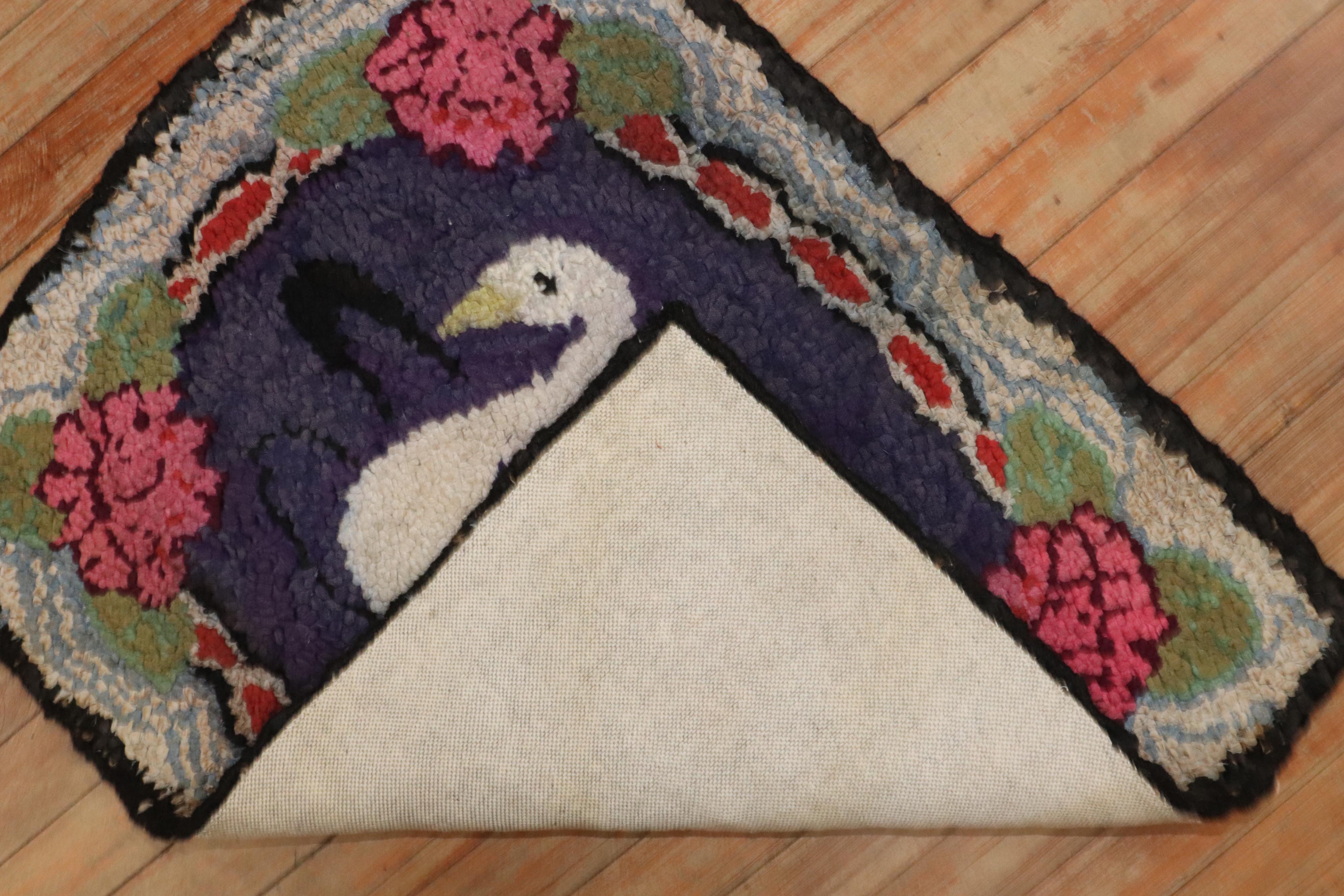 Colección Zabihi Alfombra de Pato Enganchada Americana Estadounidense en venta